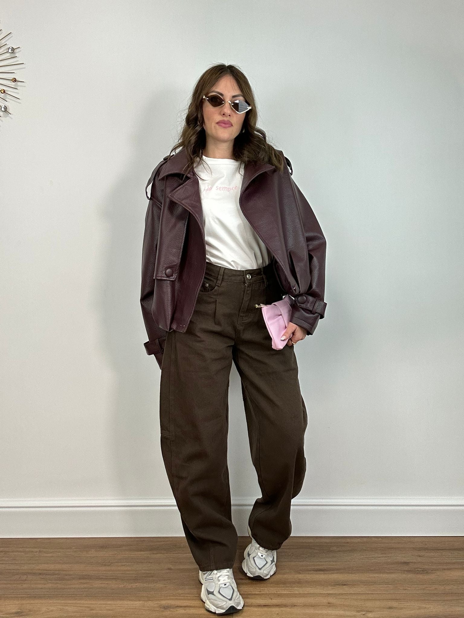 Jeans ballon 6654 - Marrone