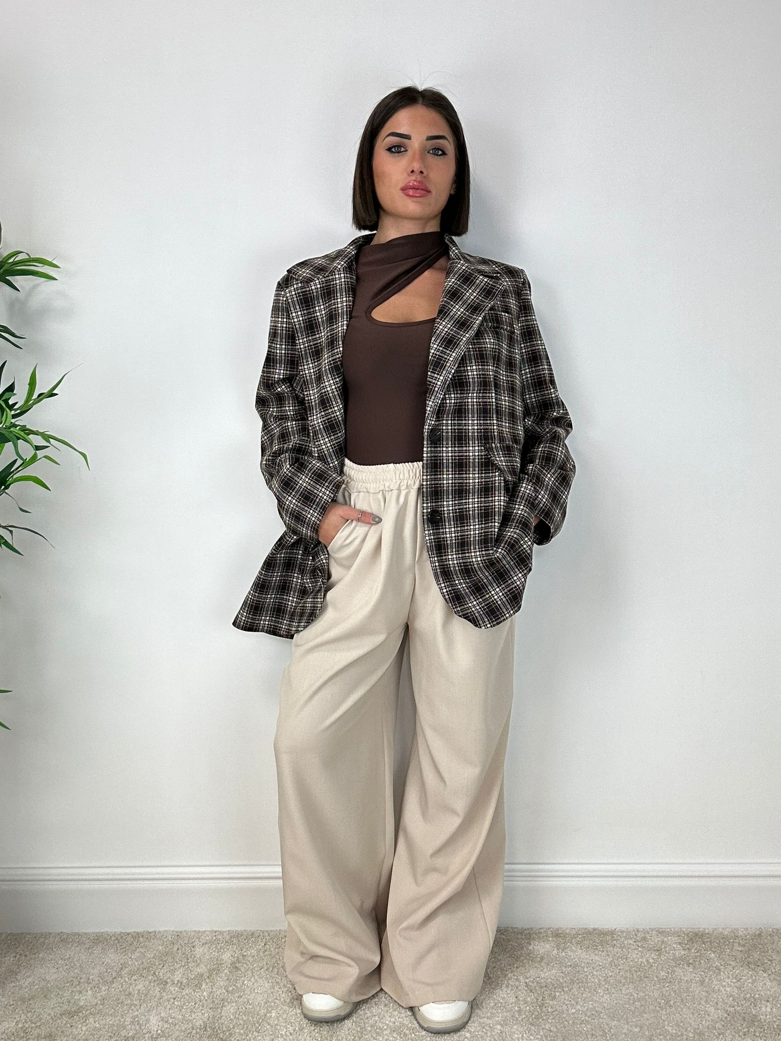 Boston Blazer – Braun und Schwarz kariert