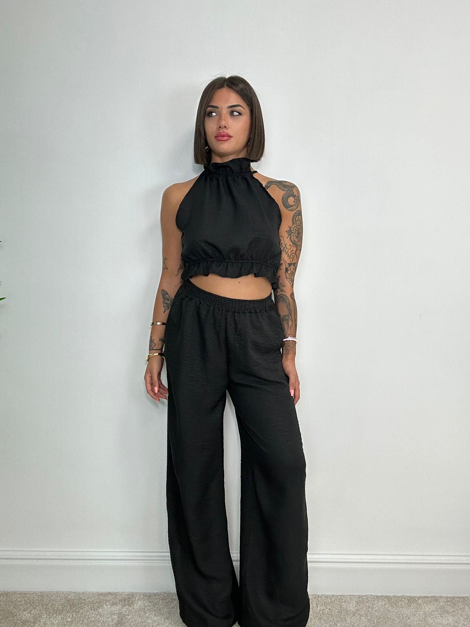 Coordinato Miami (Top + Pantalone) Nero