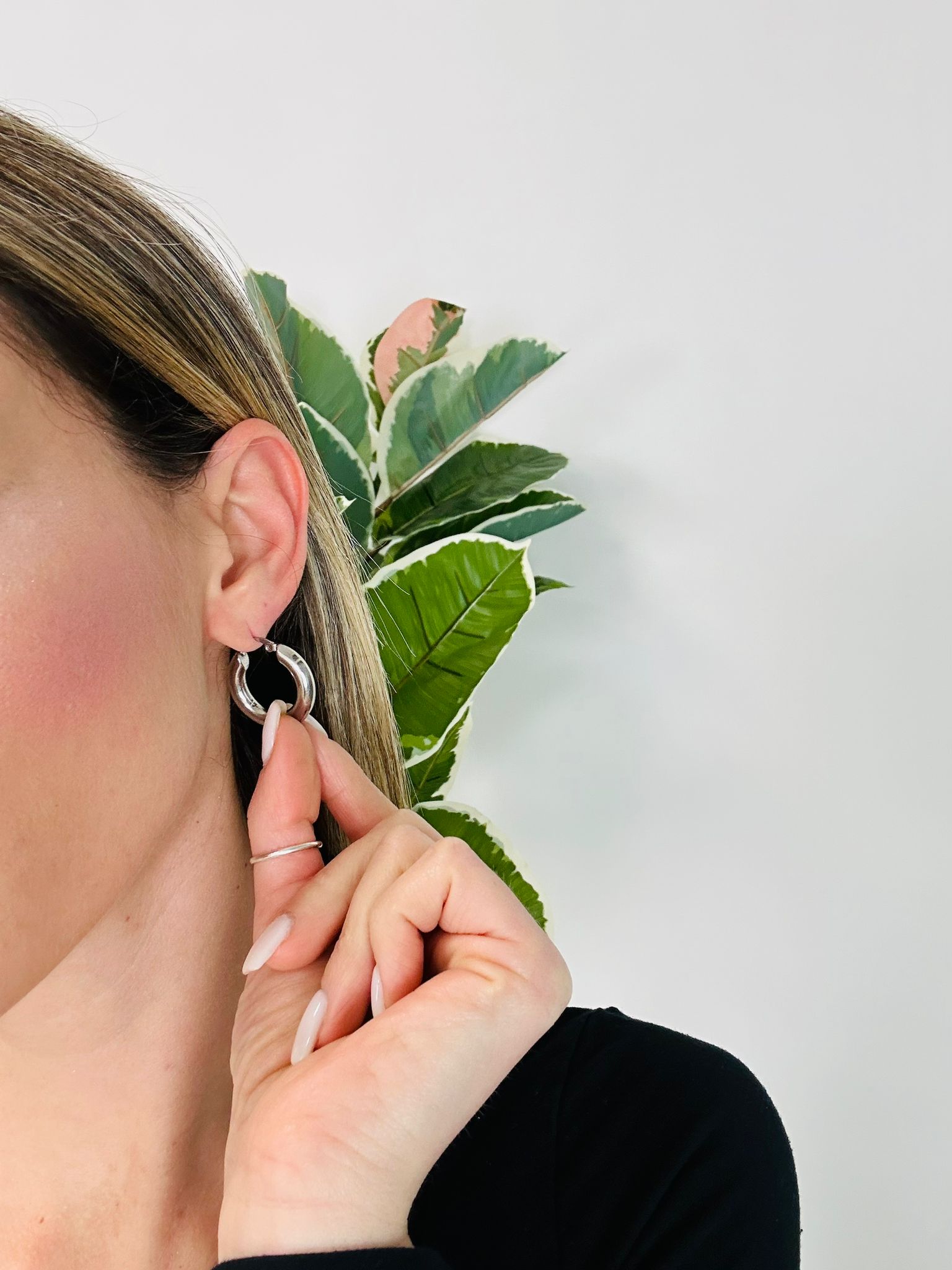 Boucles d'Oreilles Créoles - Argent