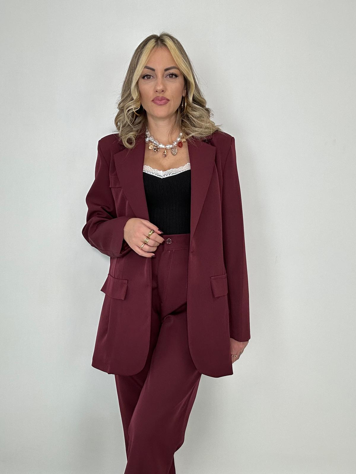 Tailleur Barcellona (Blazer + Pantalone) Bordeaux