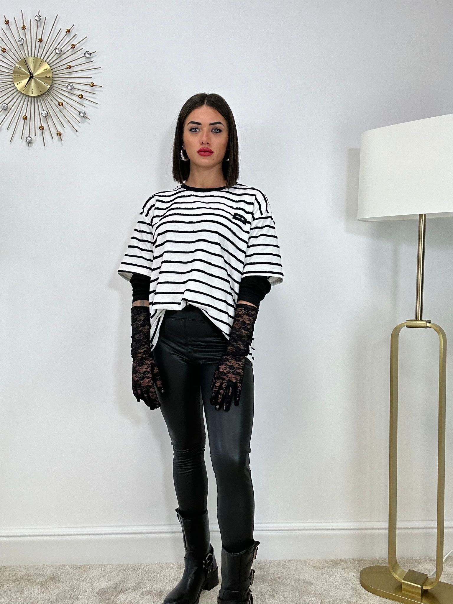 Legging Felpato en éco-cuir - Noir