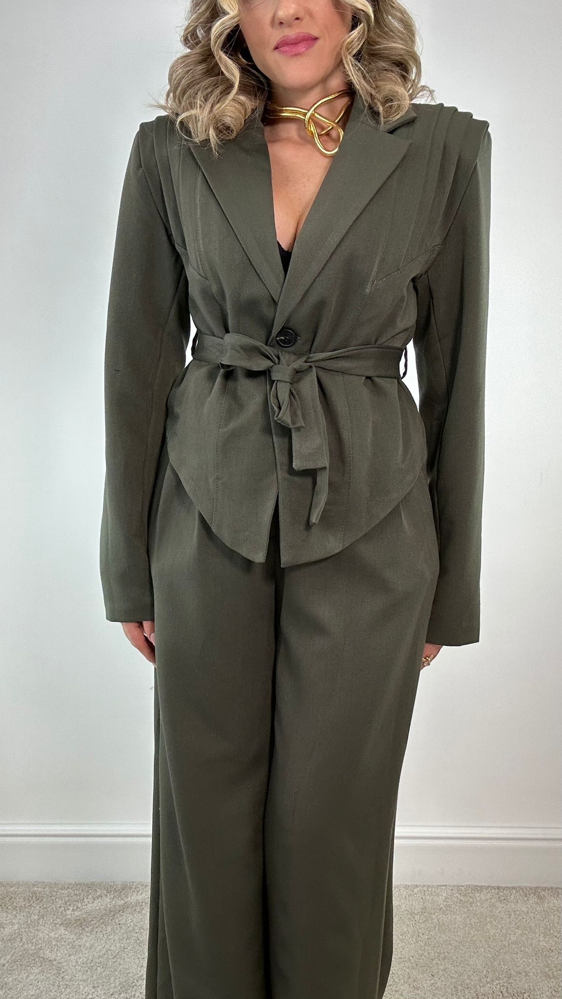 Tailleur Mar66673 (Blazer + Pantalone) Verde