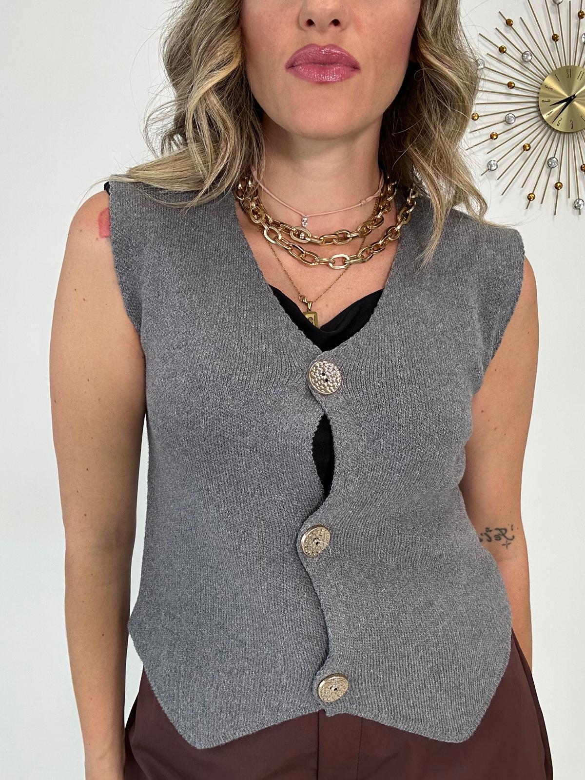 Gilet 24765 - Grigio