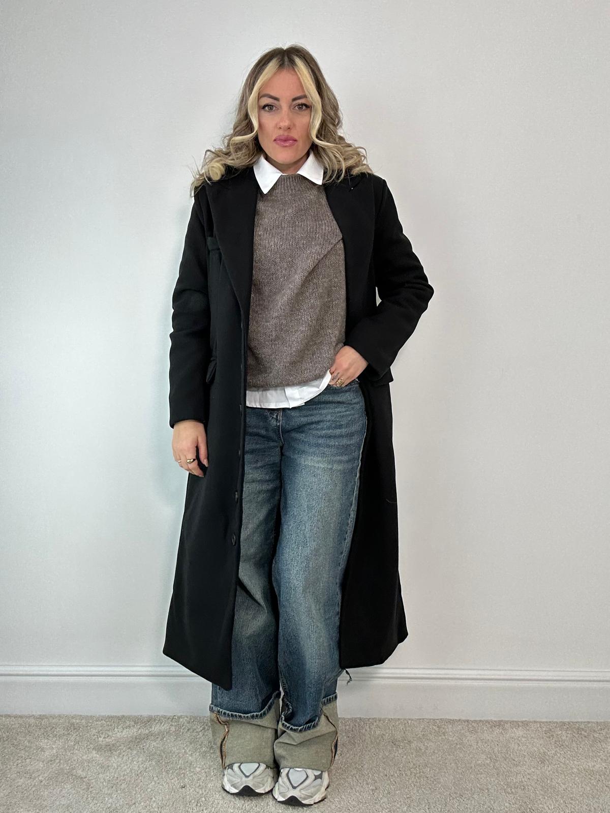 IN ARRIVO MERCOLEDI' 5 NOVEMBRE Cappotto lungo 88802 - Nero