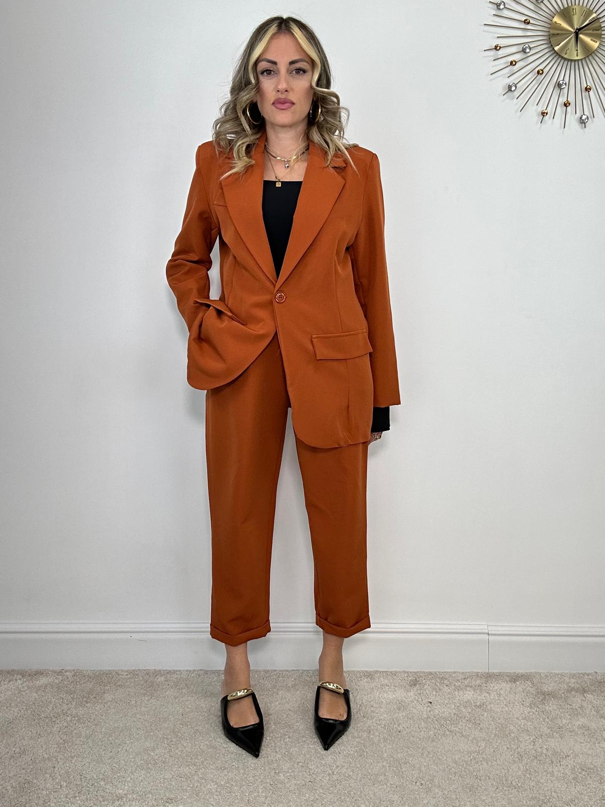 Tailleur Barcellona (Blazer + Pantalone) - Arancio