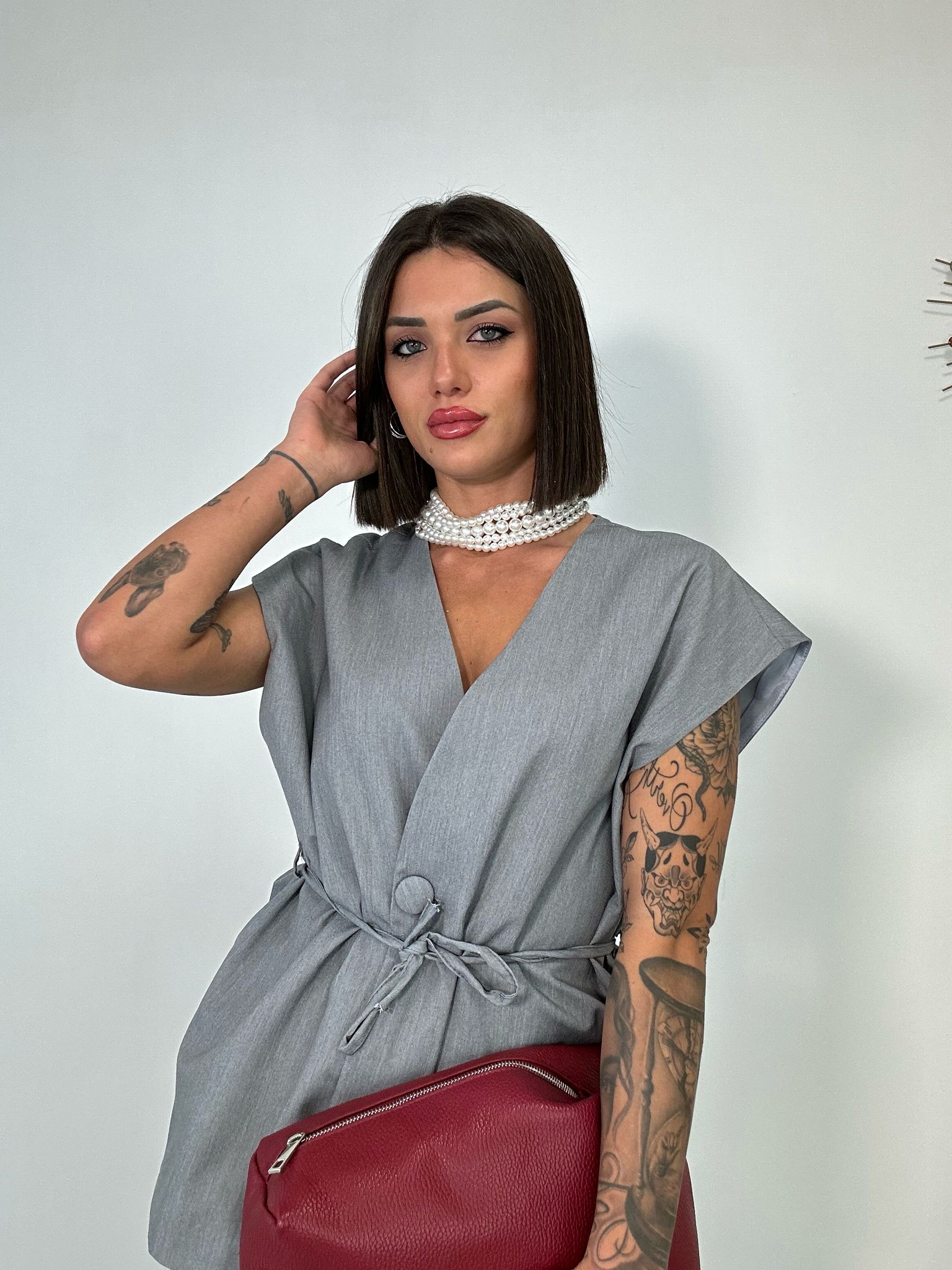 Coordinato Malaga (Giacca Smanicata+ Pantalone) Grigio