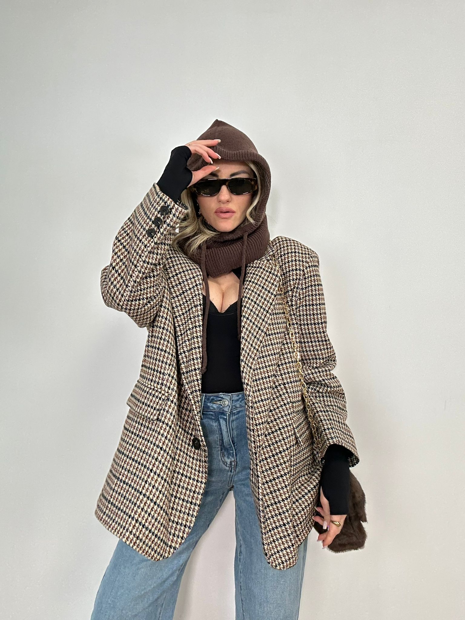 Cappello ca1501 balaclava - Marrone