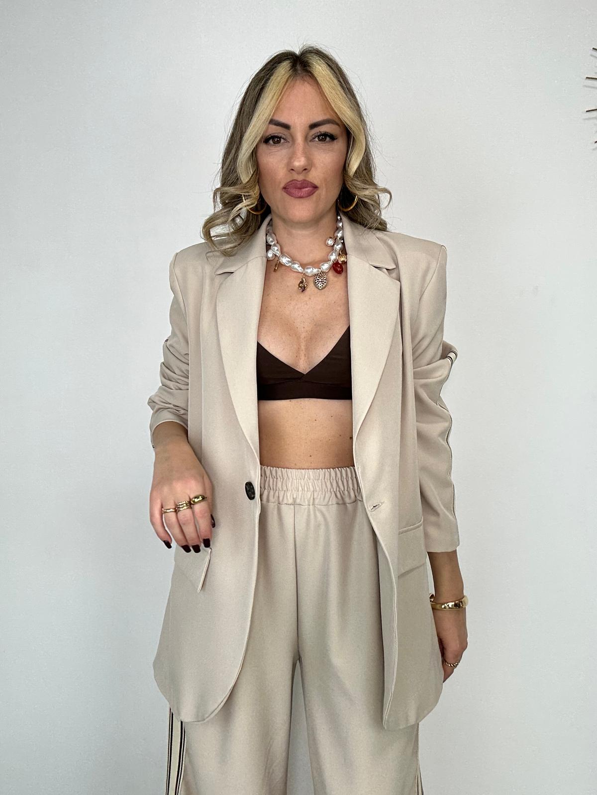 Tailleur M10180 (Blazer + Pantalone) Beige