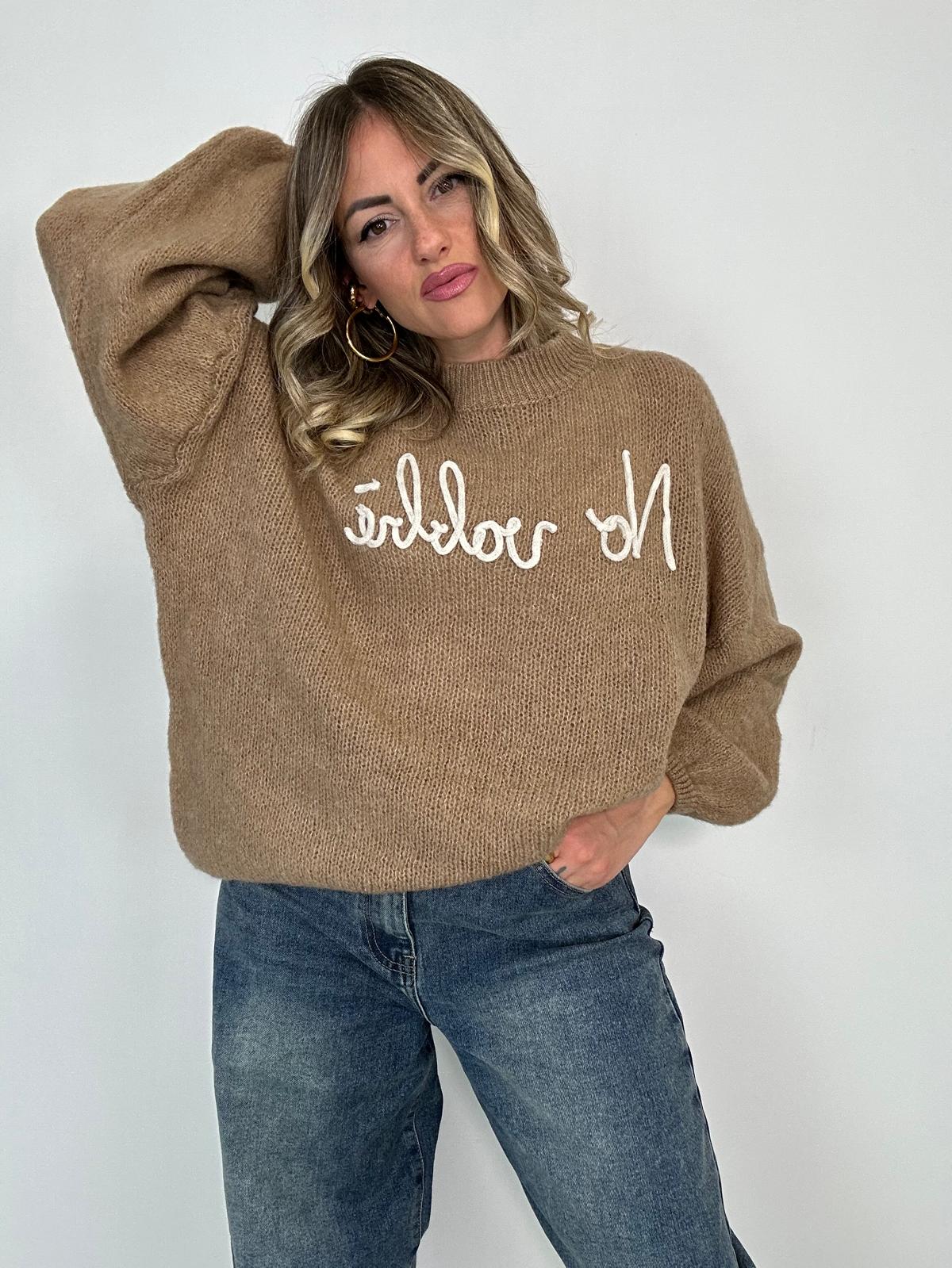 Maglione (No Vabbè) 2702 - Beige
