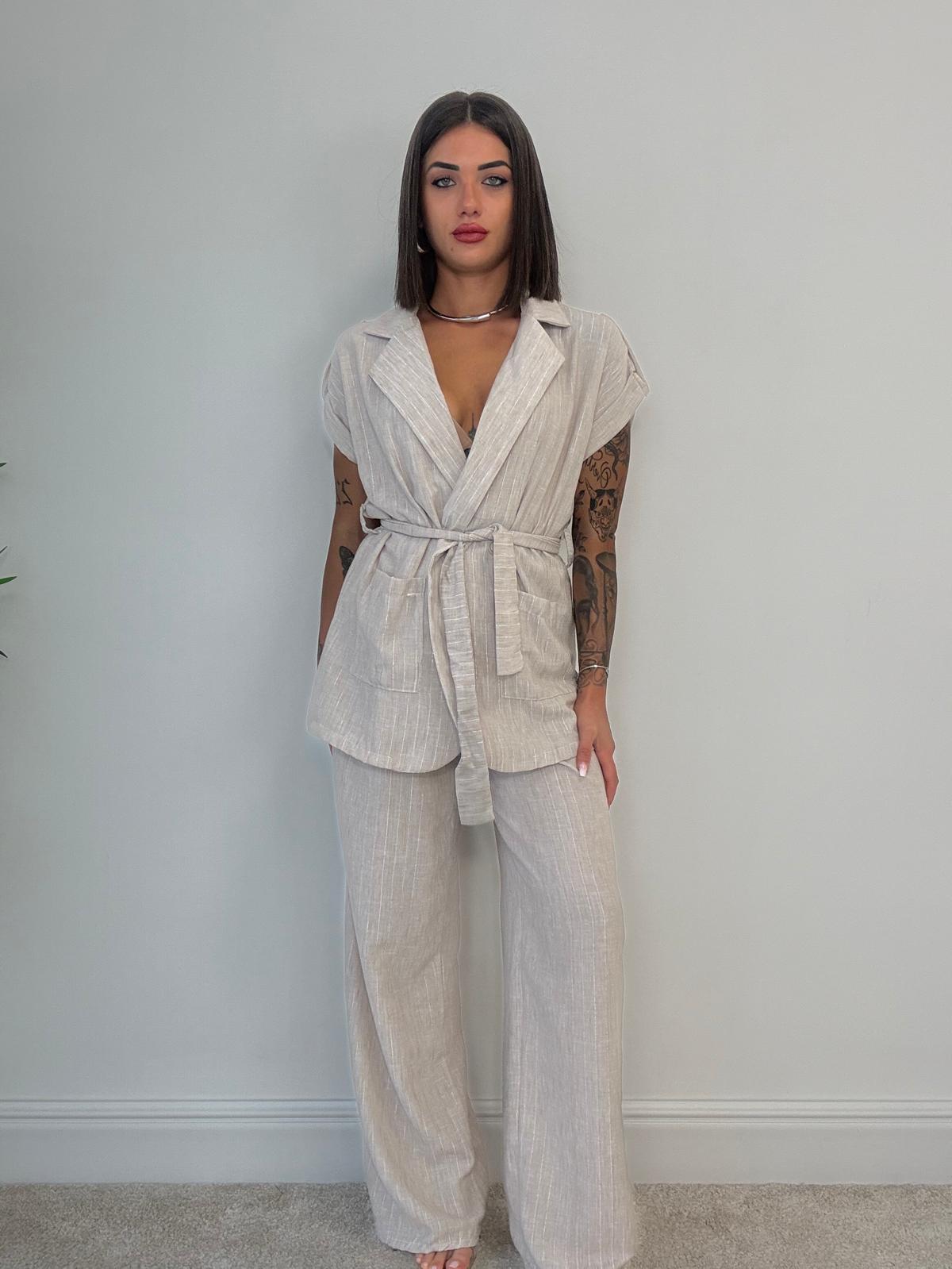 Coordinato Santorini (Giacca + Pantalone) Beige