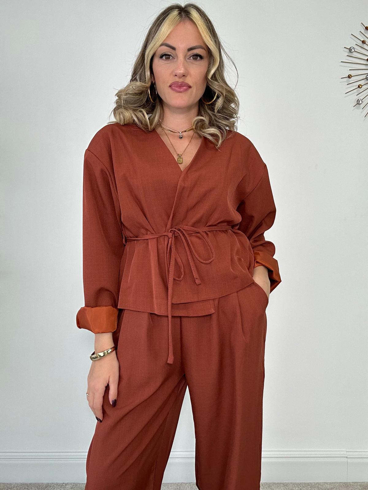 Coordinato 6699 (Giacca+ Pantalone) Coccio