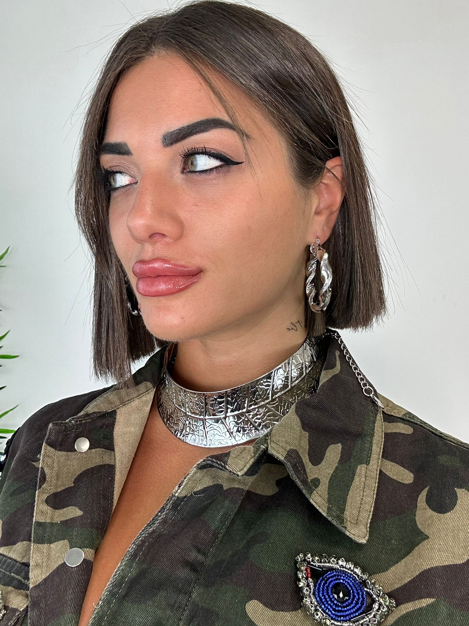 Orecchini a cerchio intrecciati - Argento
