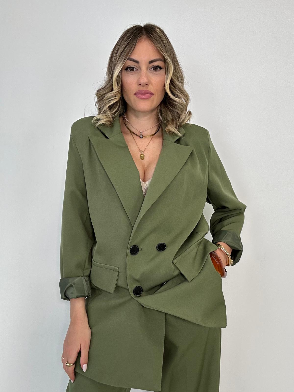 Tailleur Malaga (Blazer Doppio Petto + Pantalone) Verde