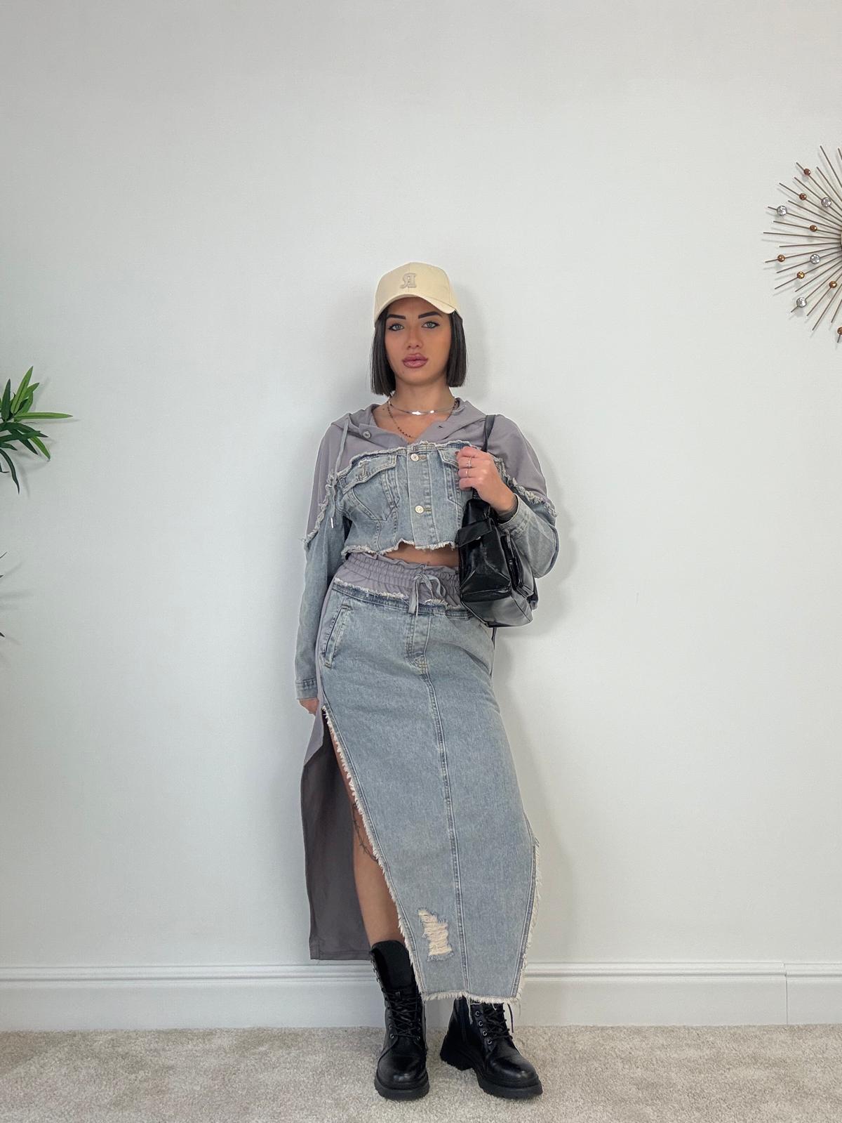Ensemble Ruby Denim - Gris