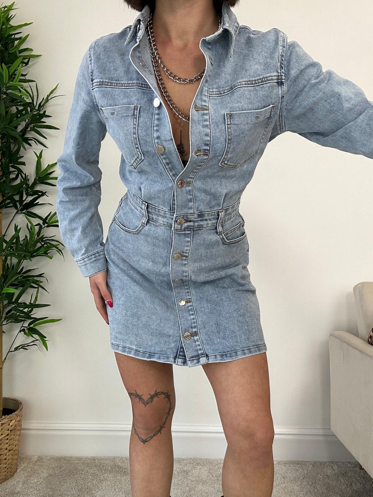 Abito Denim- Lavaggio chiaro