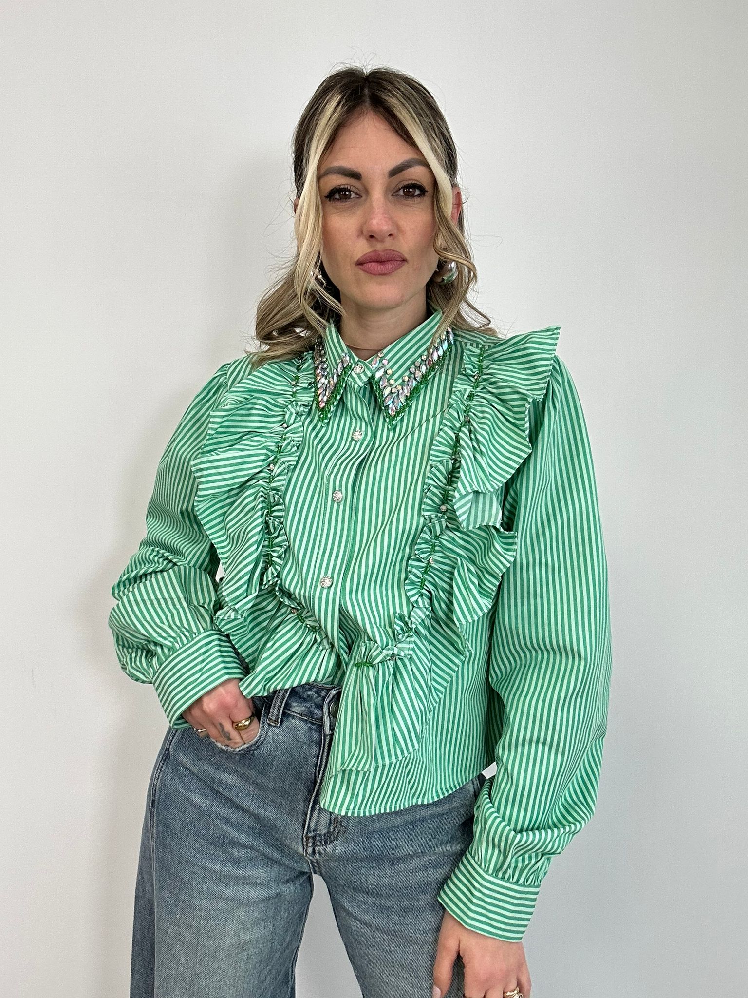 Camicetta W19056 - Verde