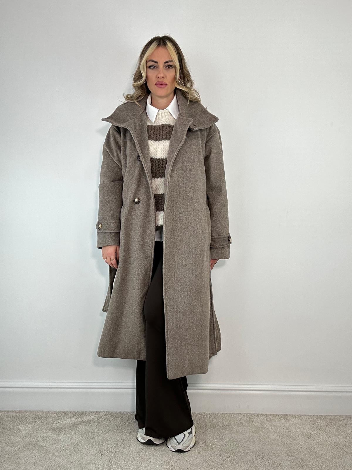 Cappotto Lungo 5937 - Fango