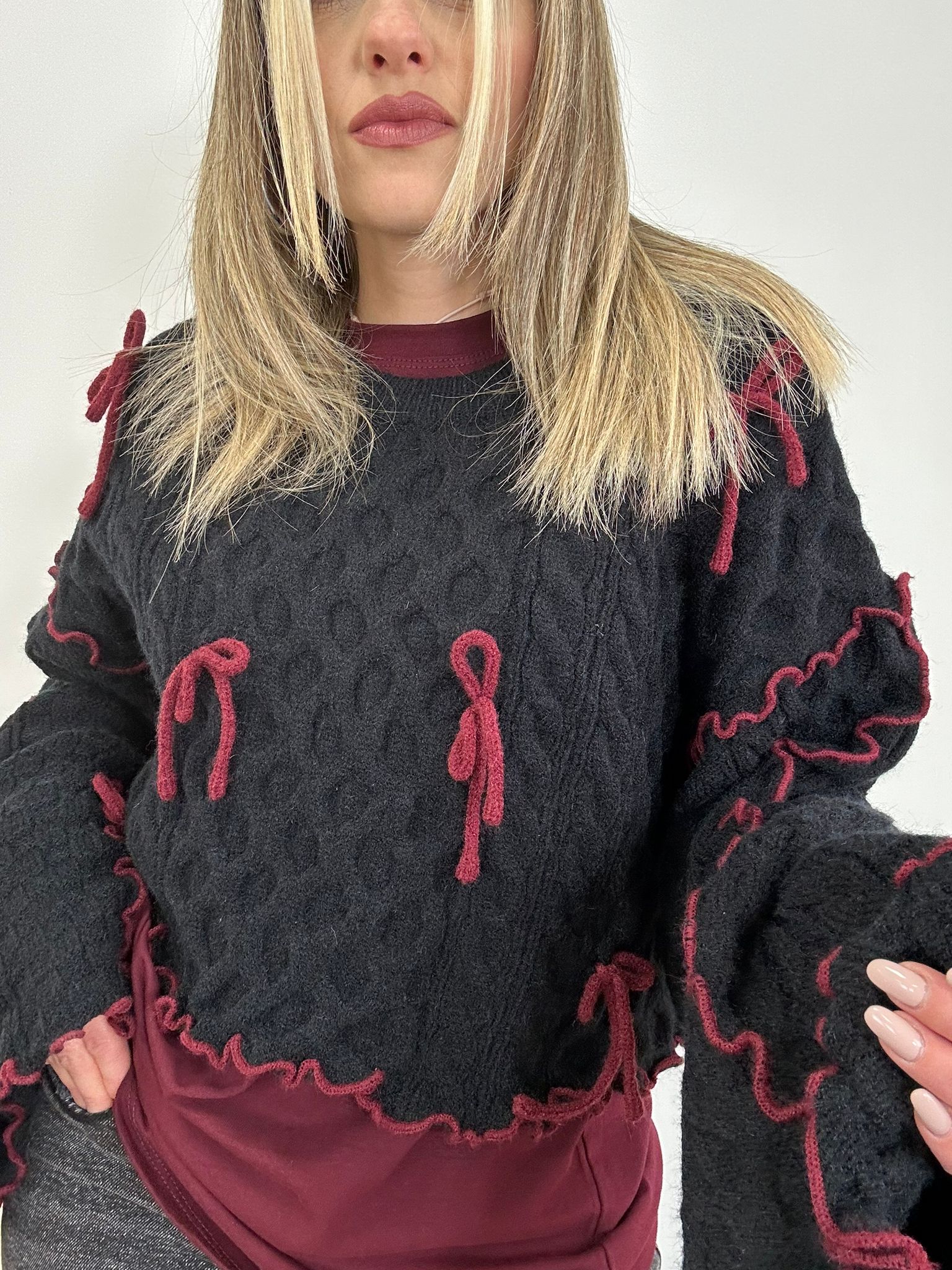 Pullover PL7057 - Schwarz