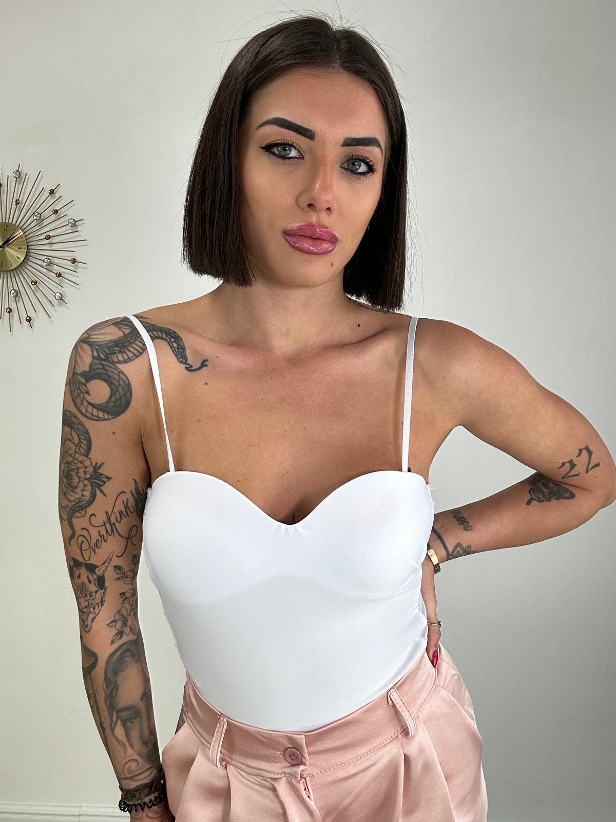Body Scollo a Cuore - Bianco