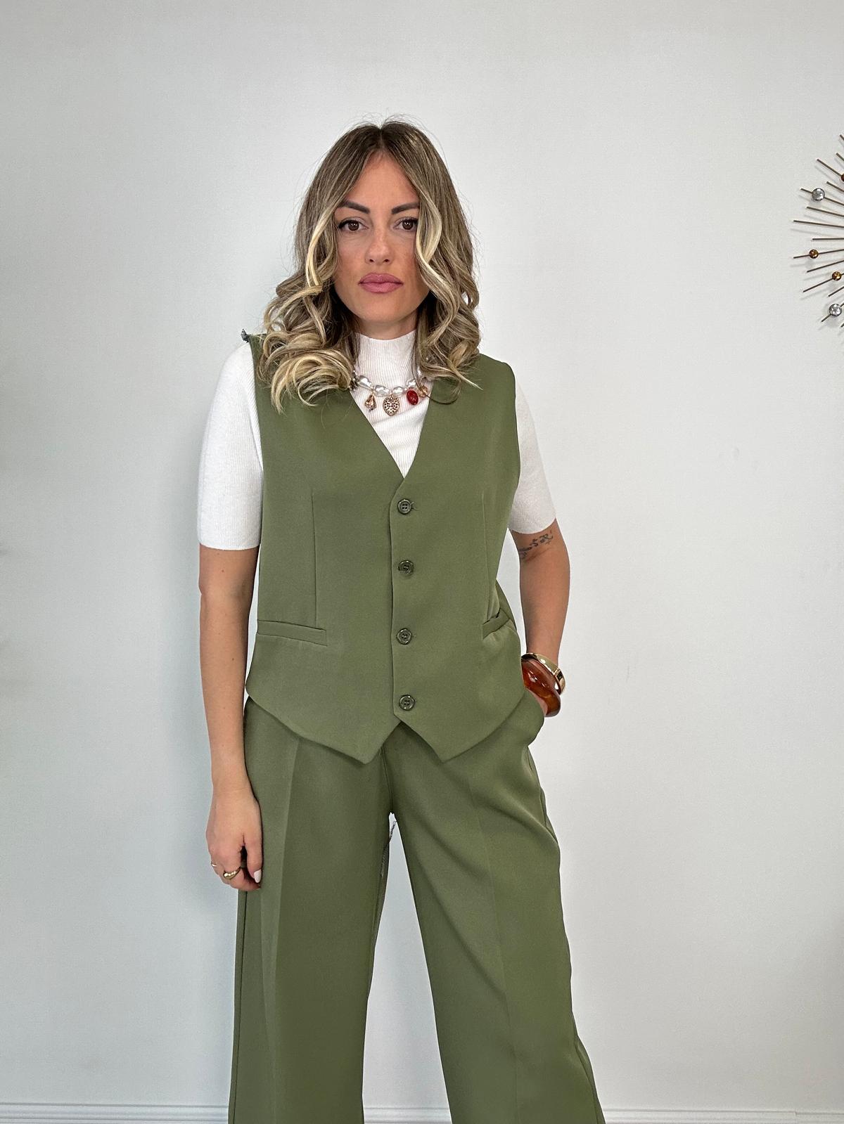 Tailleur Hilary (Gilet + Pantalone) Verde
