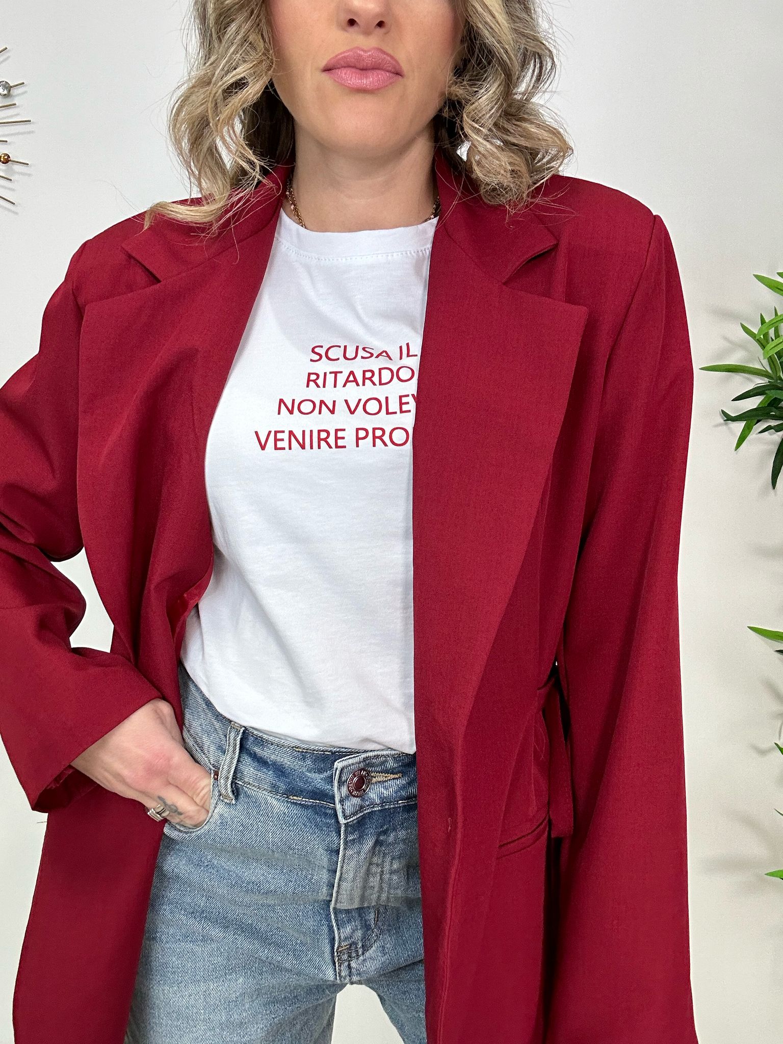 T-shirt « Désolé pour le retard. Je ne voulais pas vraiment venir »