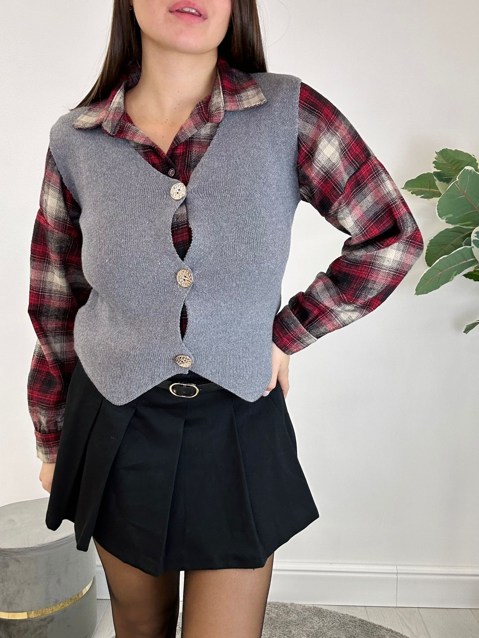 Gilet Frida - Gris