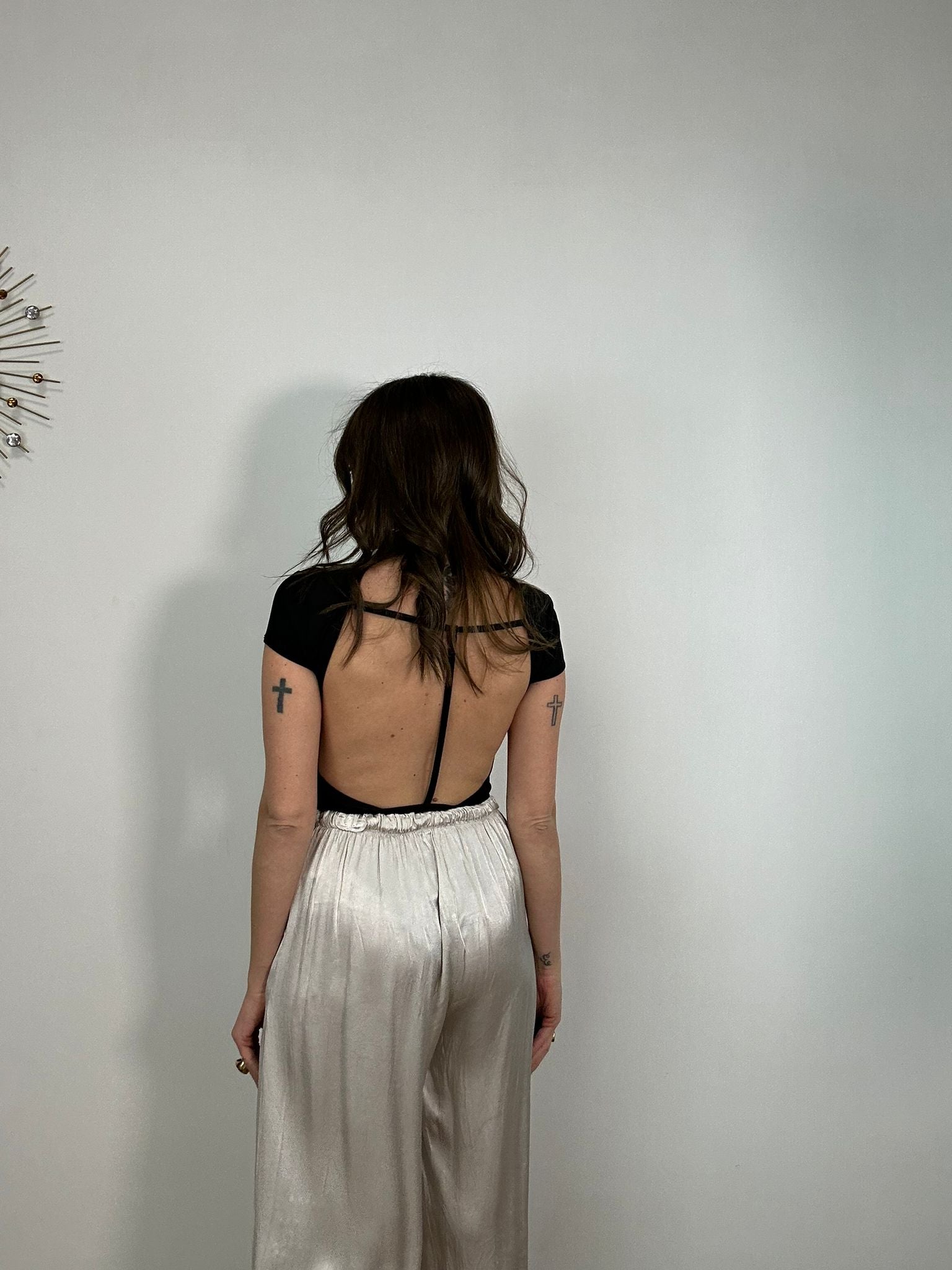 Body scollo retro 16283 - Nero