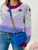 Mini-Ketty-Clutch – Blau