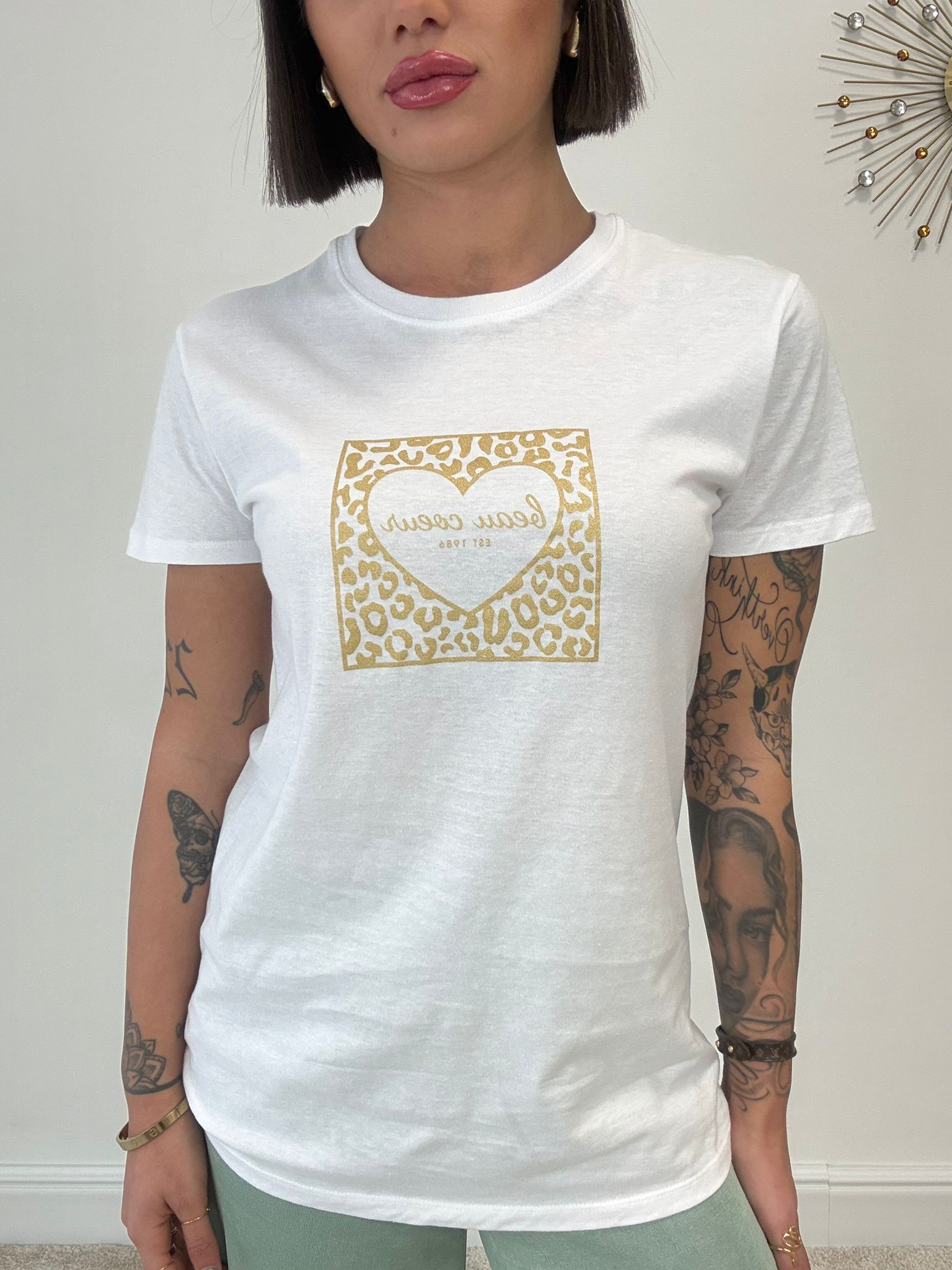 T-shirt Beau Cœur - Blanc