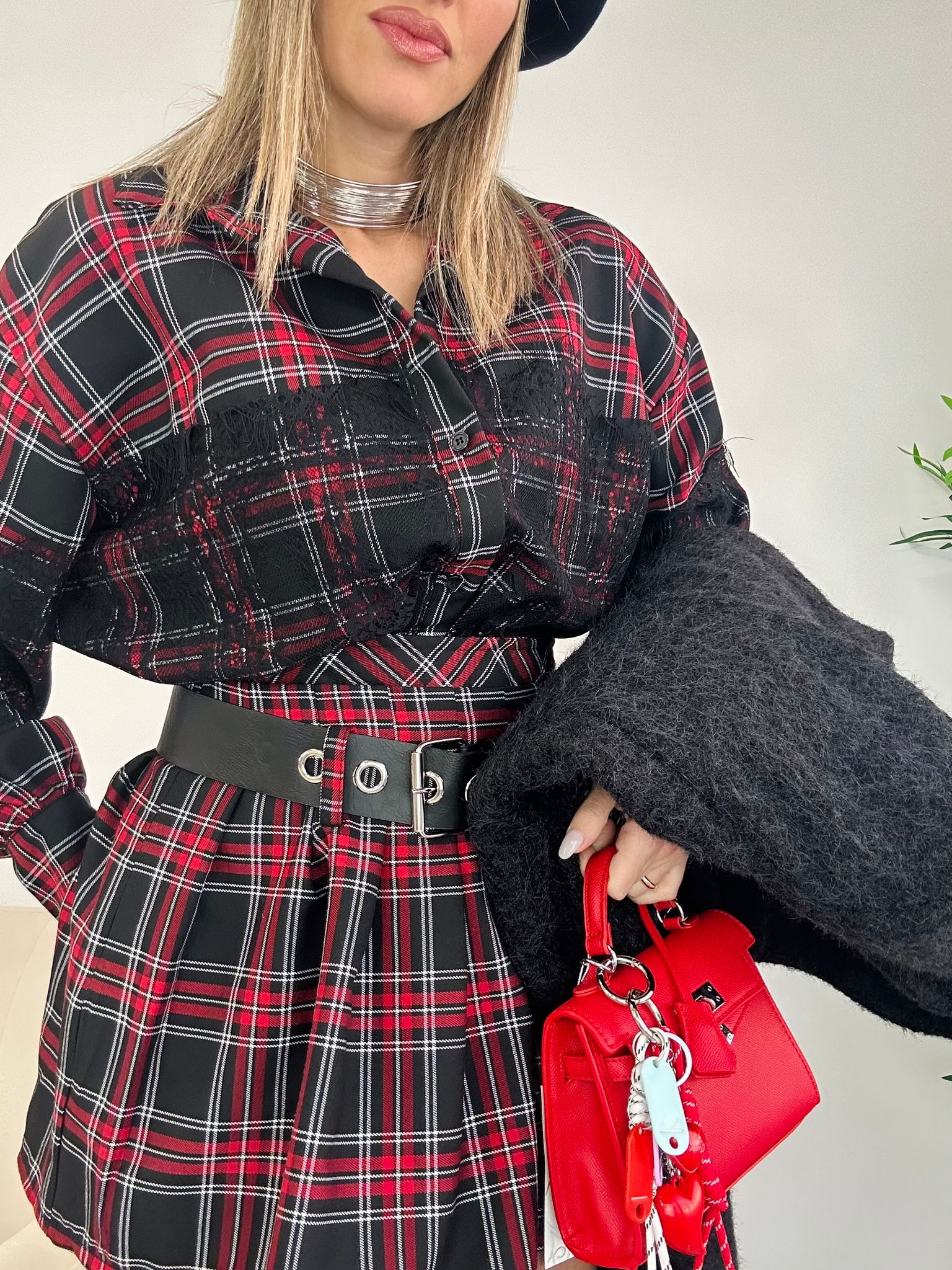 Schottenrock – Schwarz und Bordeaux