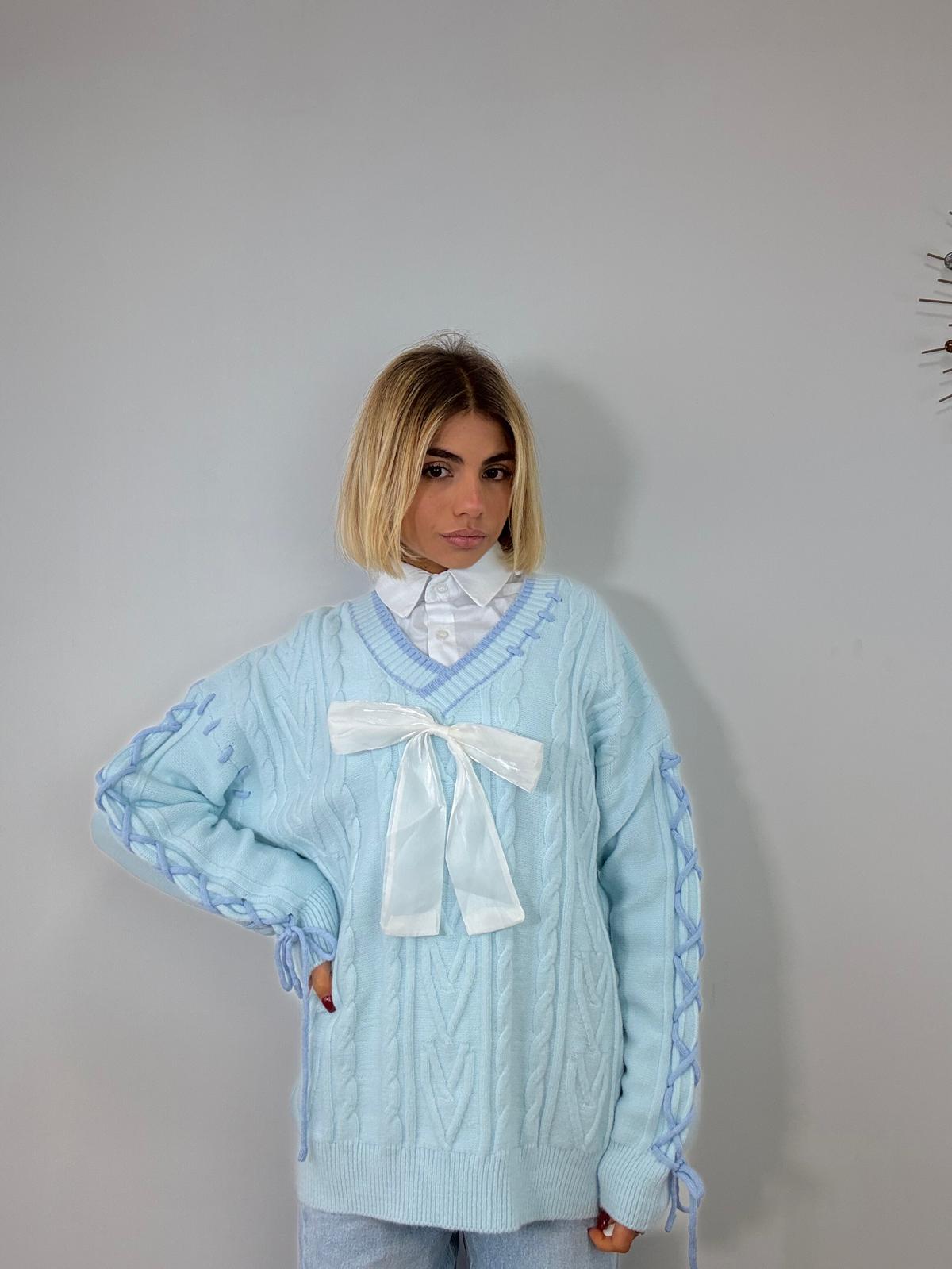 Maglione 956 - Celeste