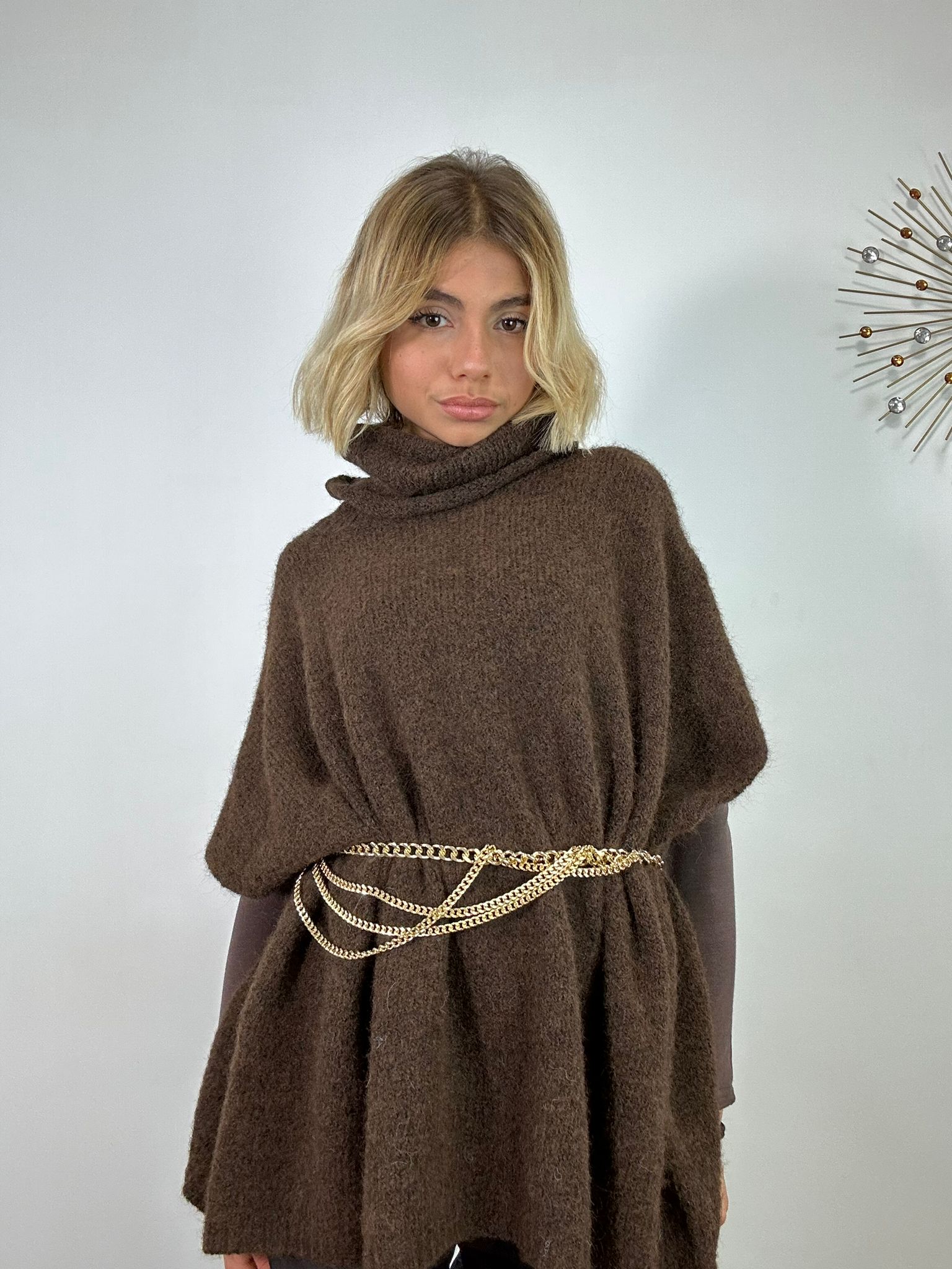 Maxi Maglione 3028 - Marrone