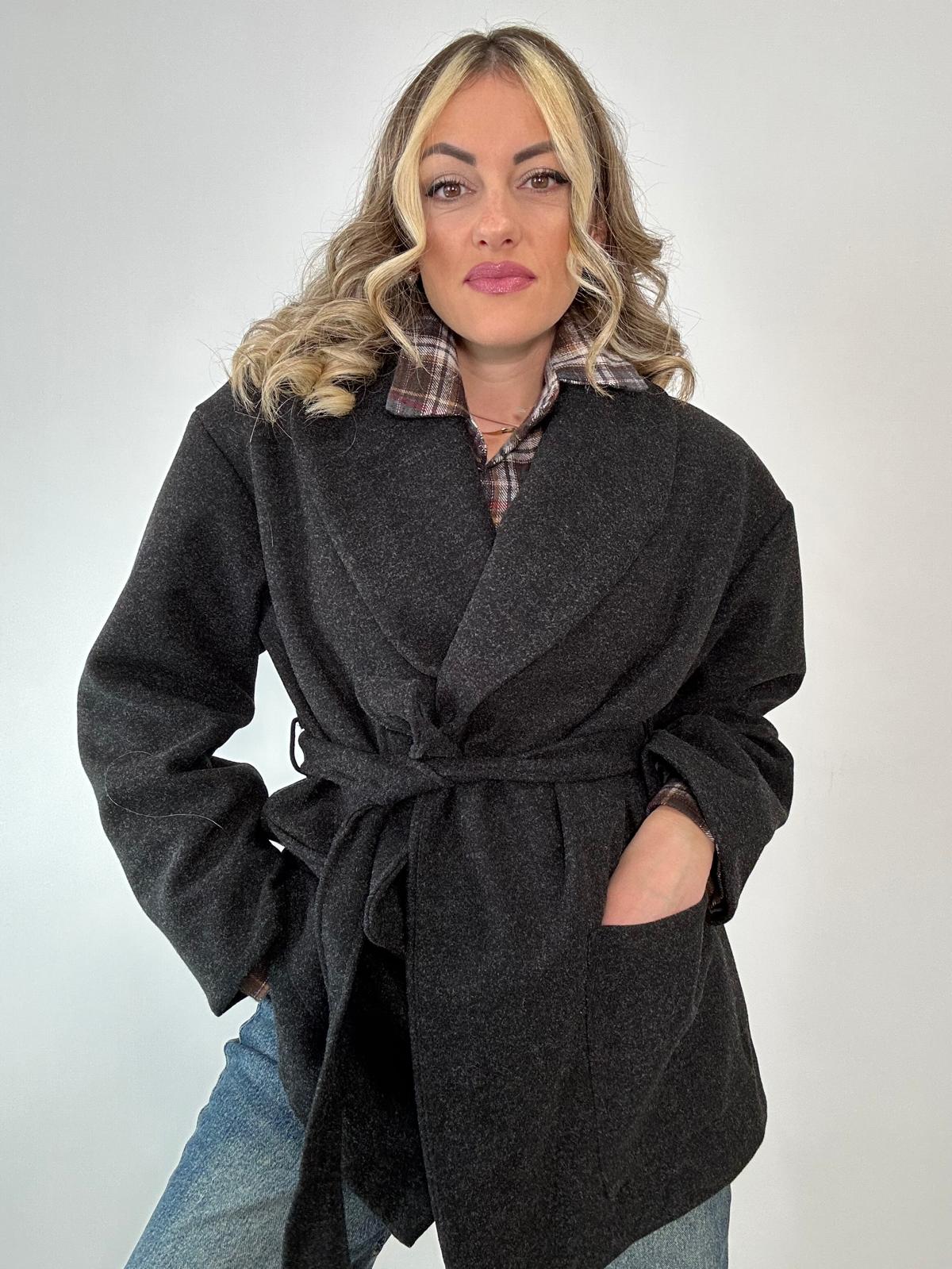 Cappotto M11146 - Grigio Scuro