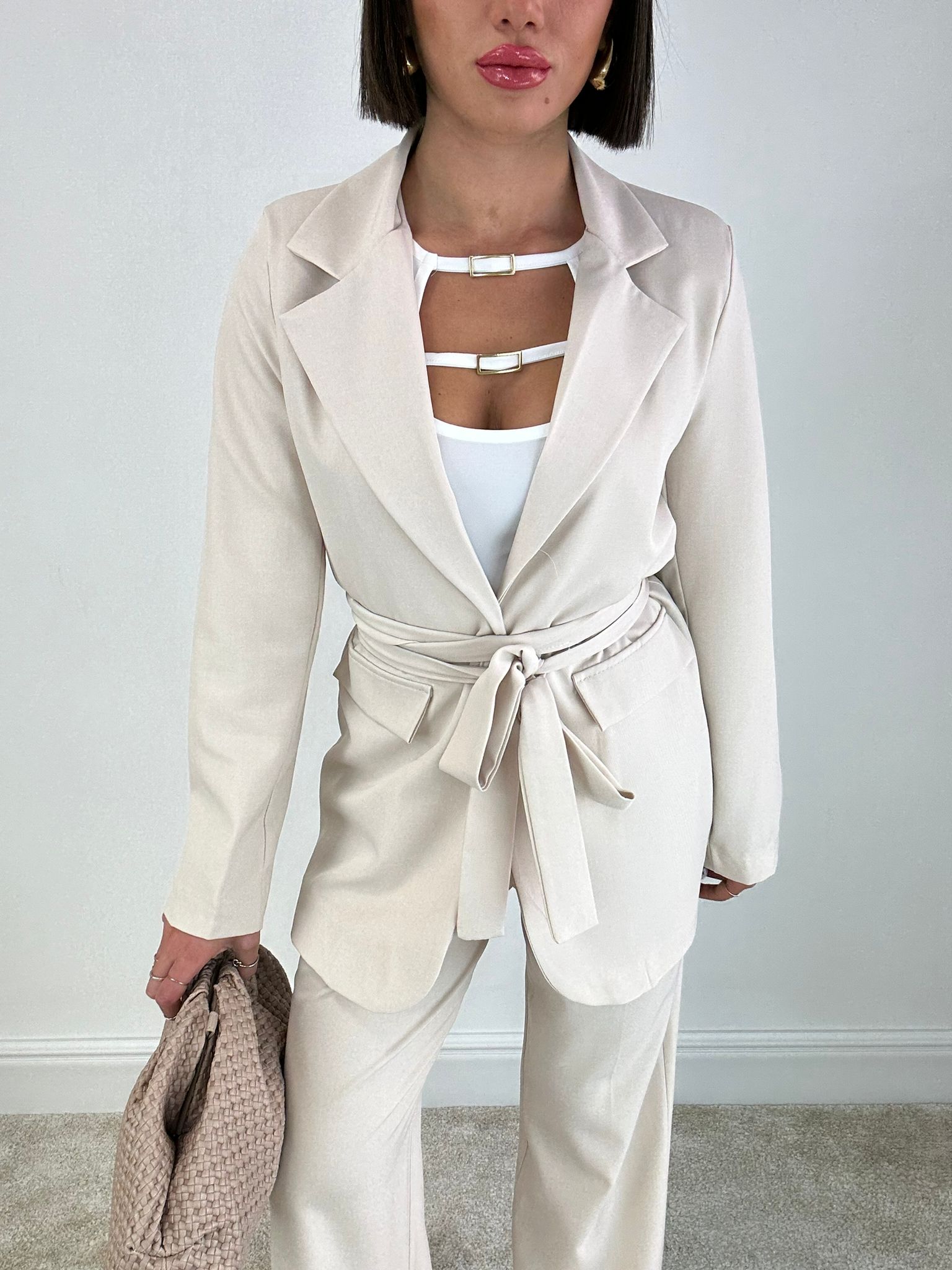 Tailleur Paris (Blazer + Hose) Beige