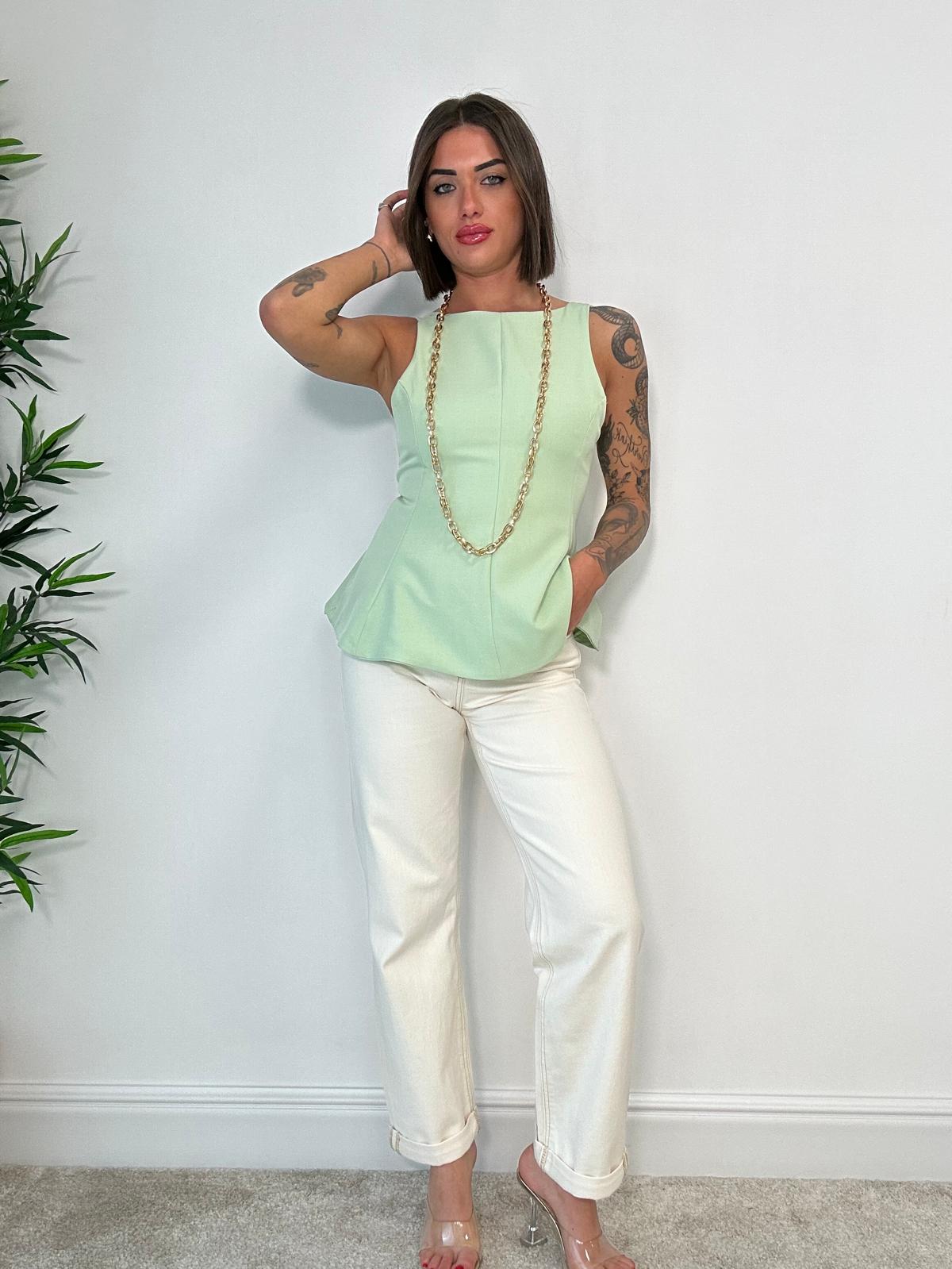Maglia a campana - Verde Chiaro