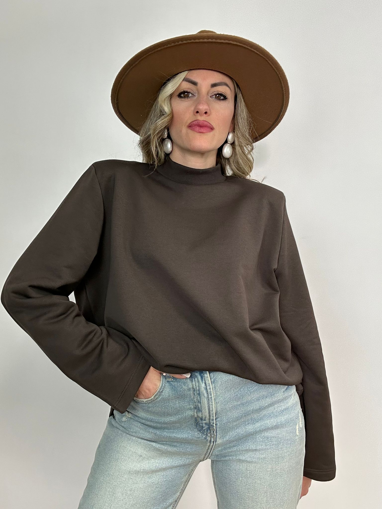 Felpa 3236 - Marrone