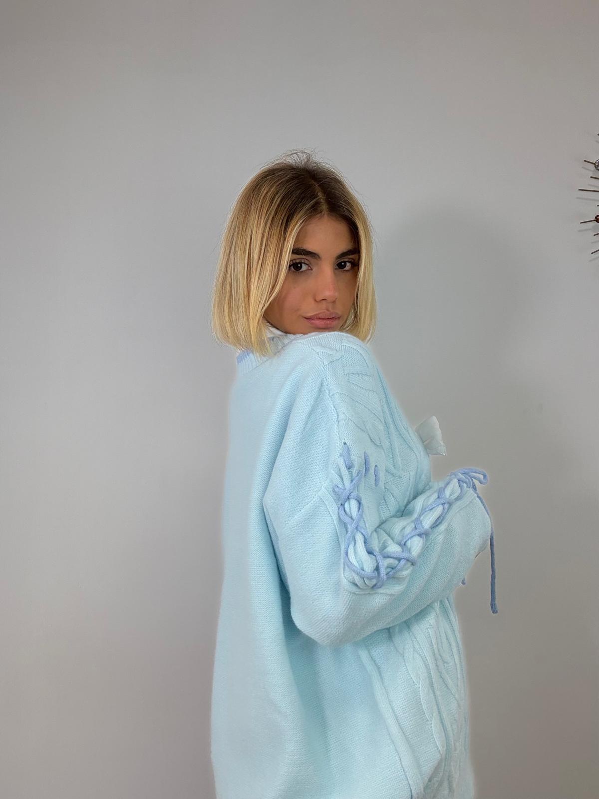 Maglione 956 - Celeste