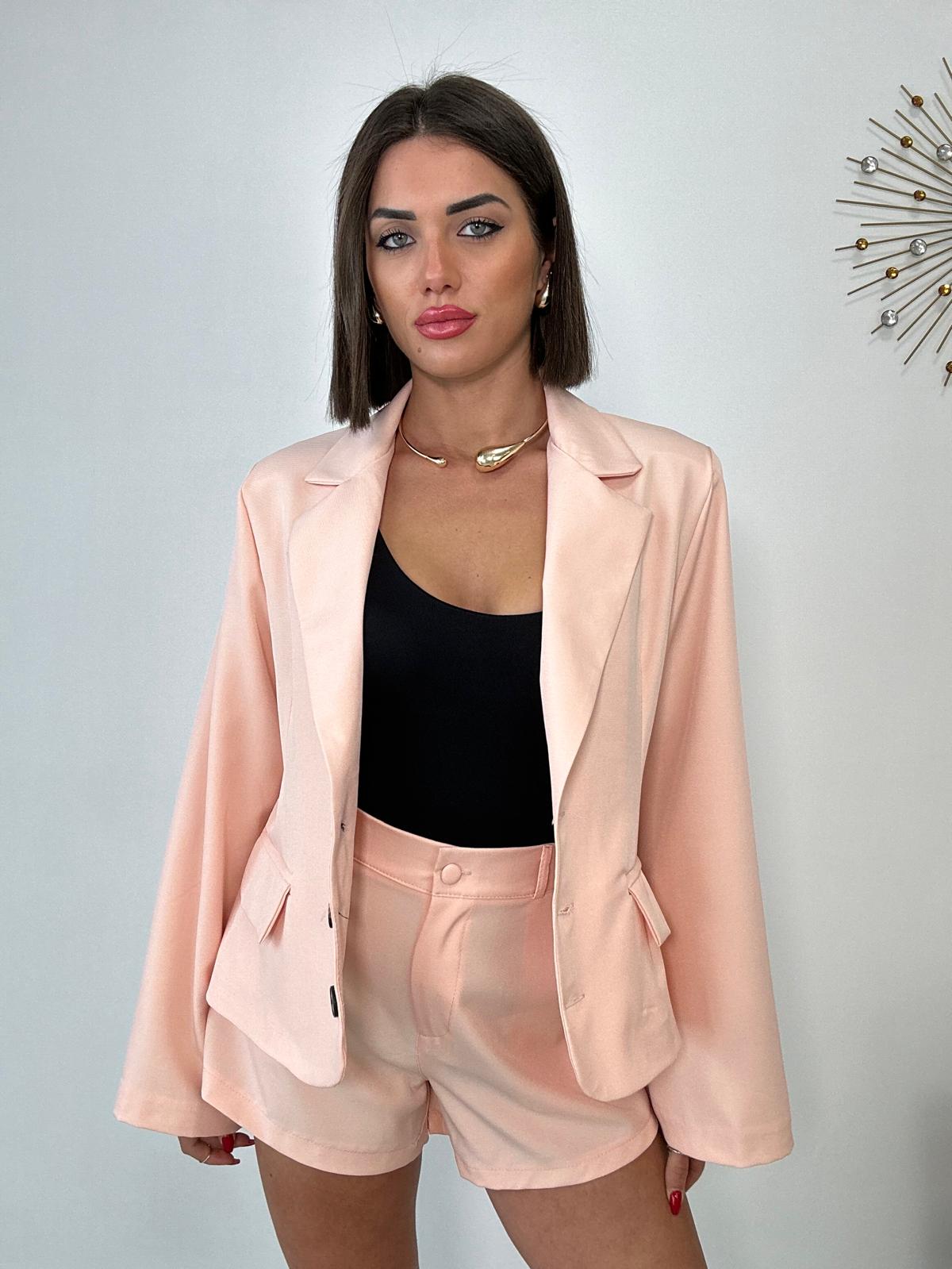 Blazer con tre bottoni - Pesca