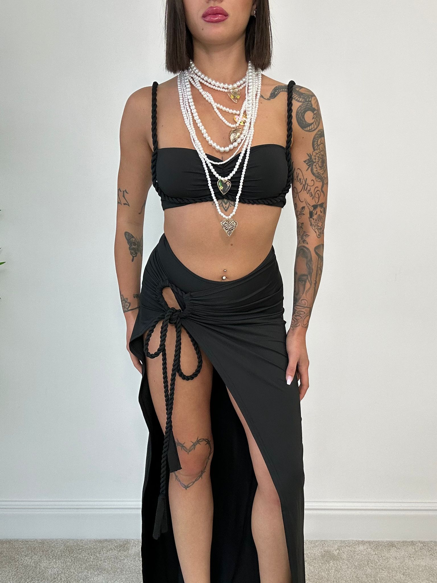 Coordinato IBZ (Top + Slip+ Gonna) Nero