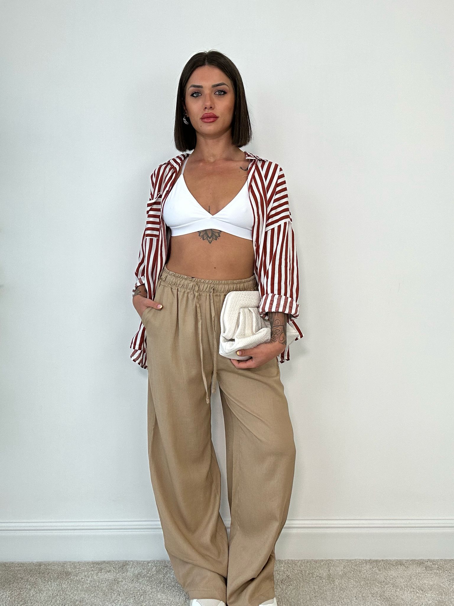 Camicia a righe - Coccio