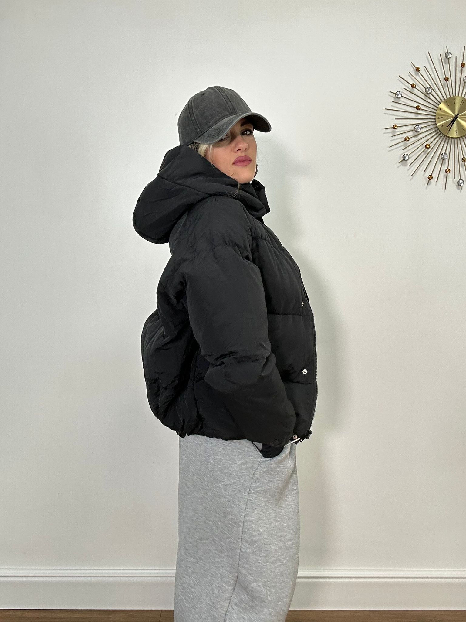 Giubbotto Bomber ALG1003 - Nero