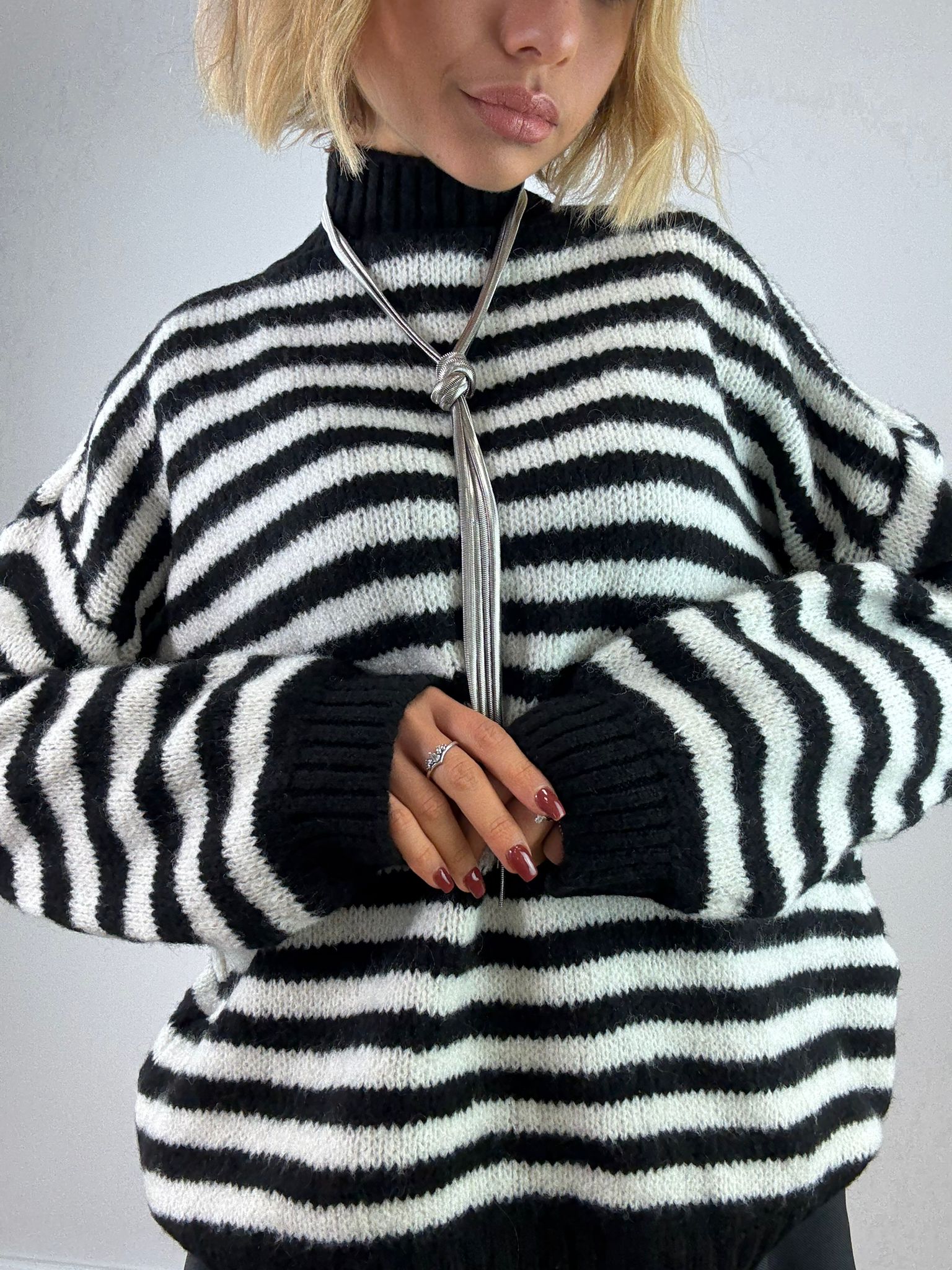 Collana pendente con nodo - Argento