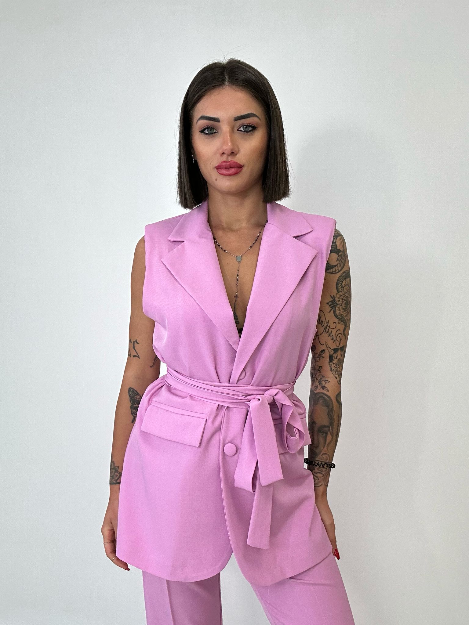 Tailleur Monique (Blazer + Pantalone) Rosa