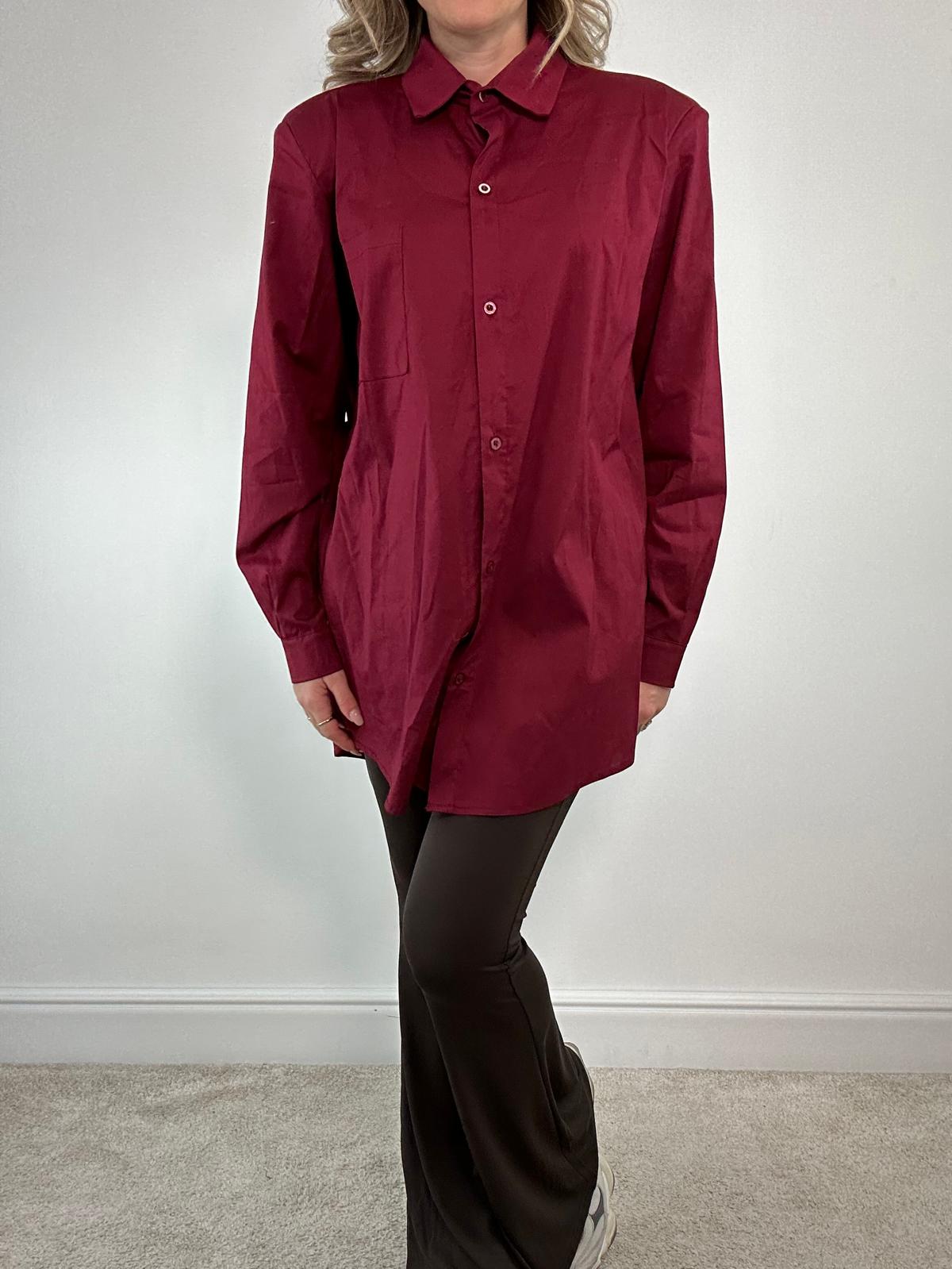 Camicia Maxi M13369 - Bordeaux