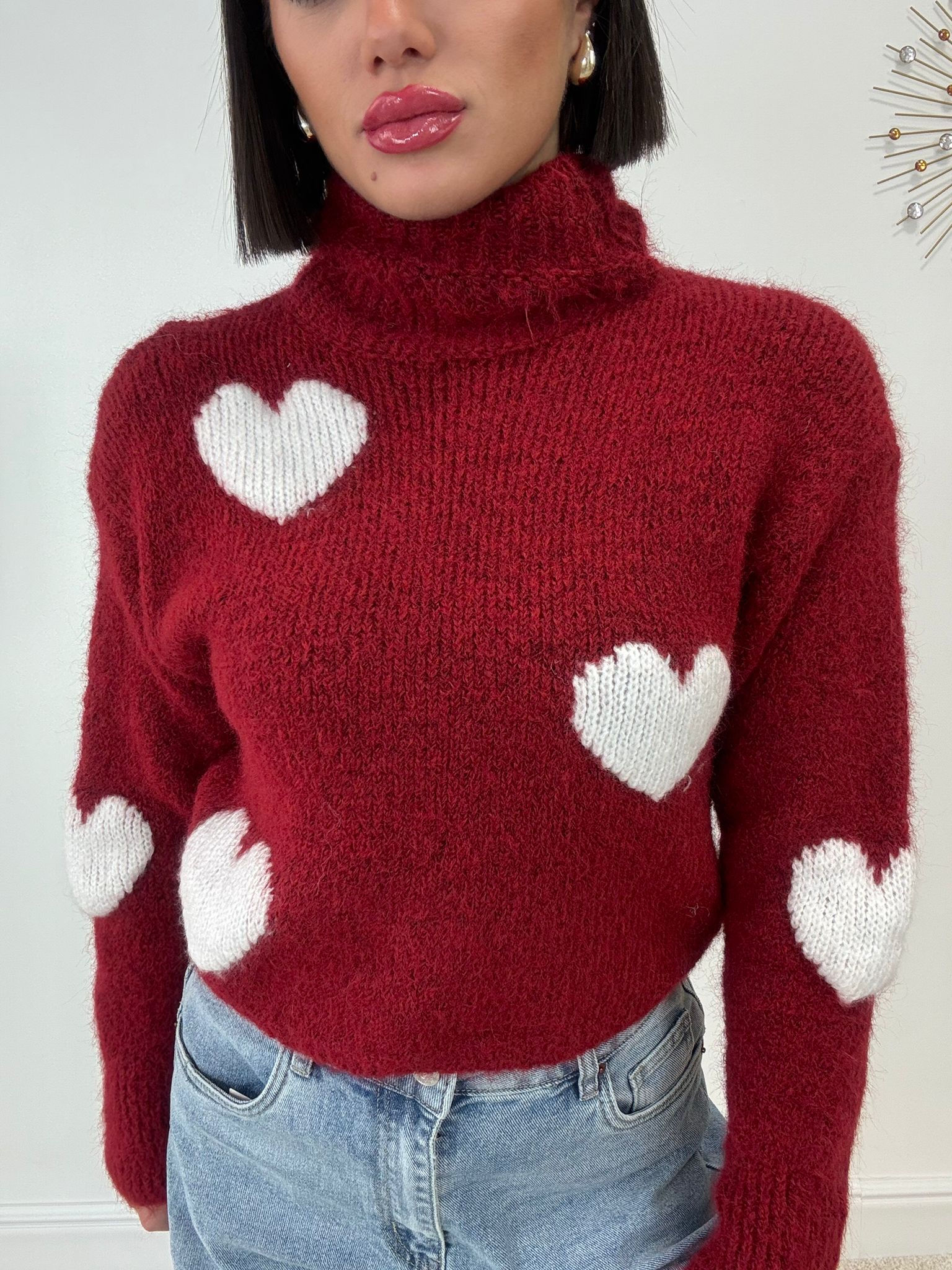 Pull Ivana - Rouge Foncé