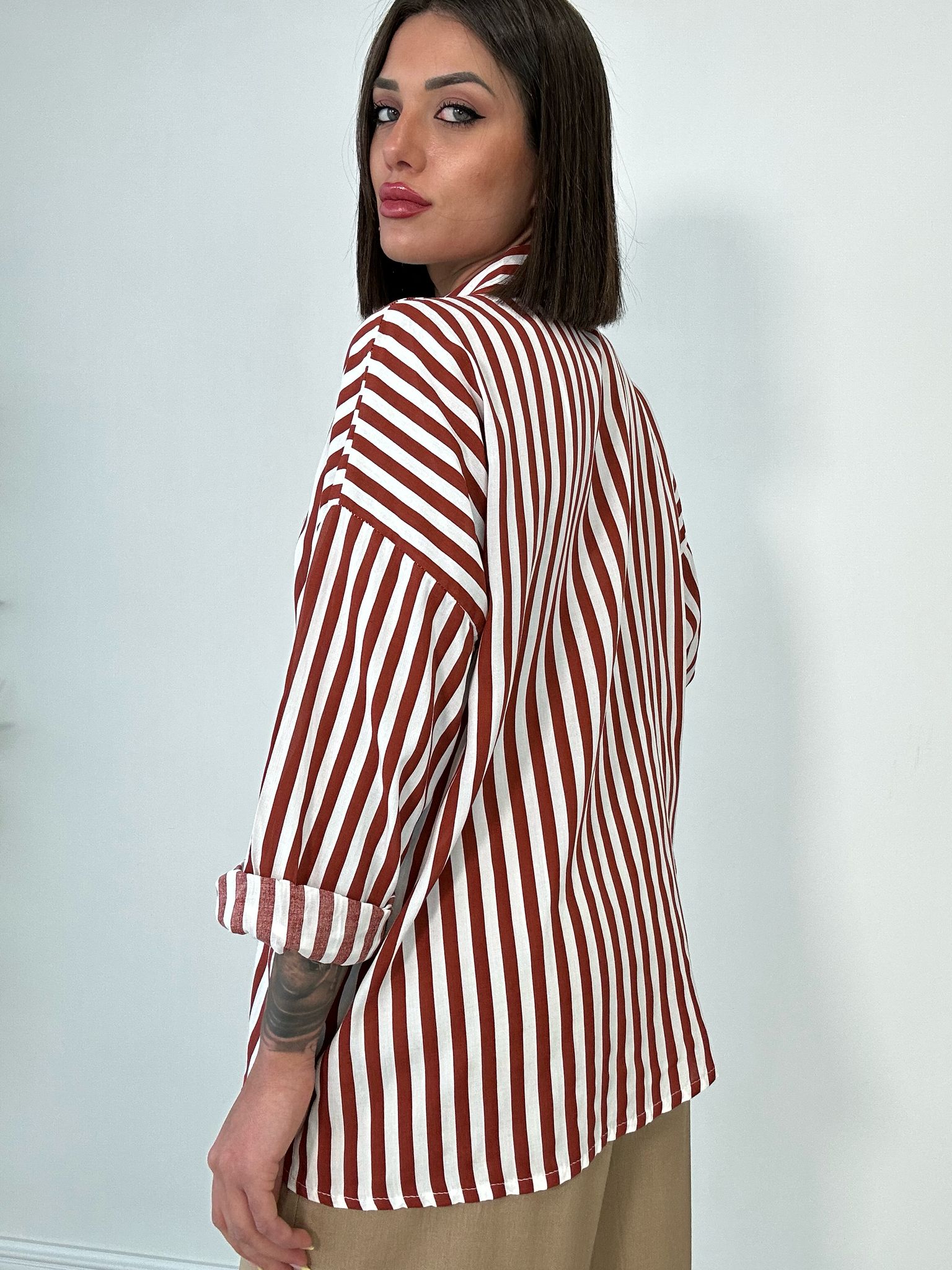 Camicia a righe - Coccio