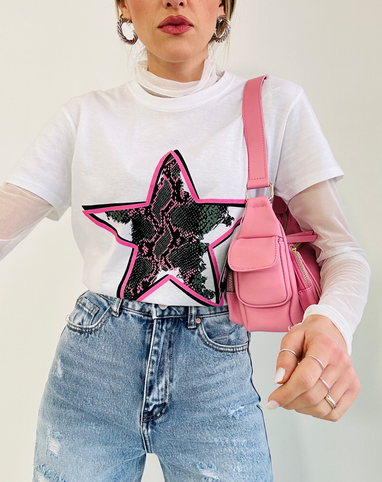 T-shirt Étoile - Blanc
