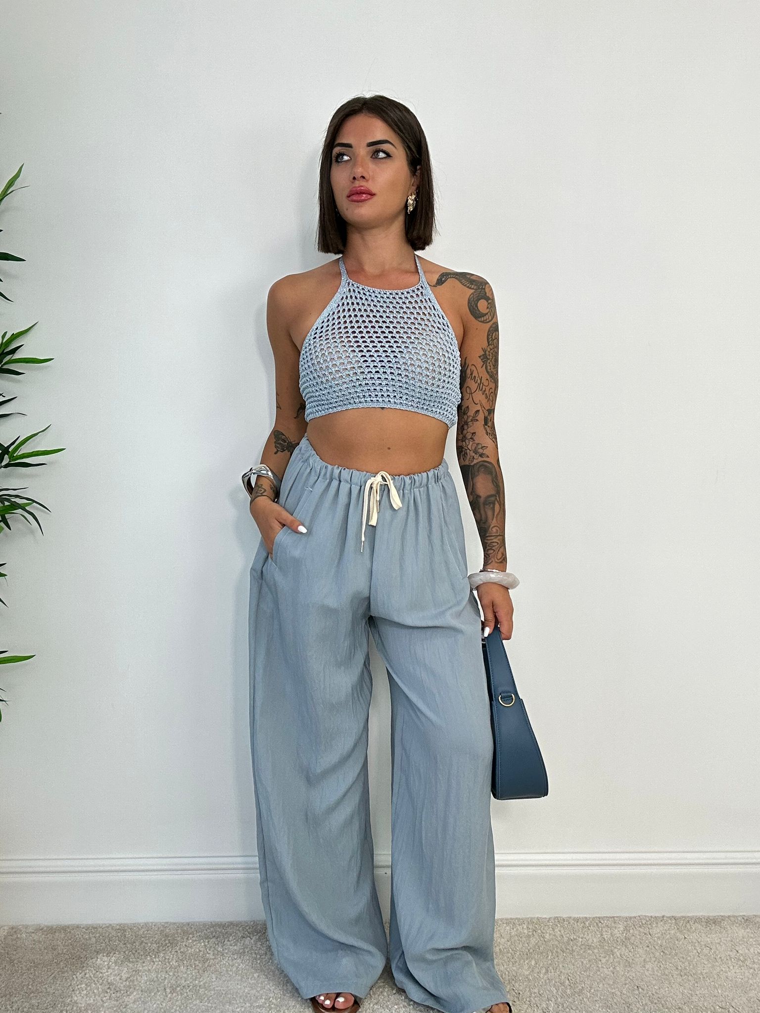 Pantalone Kevin - Azzurro Polvere