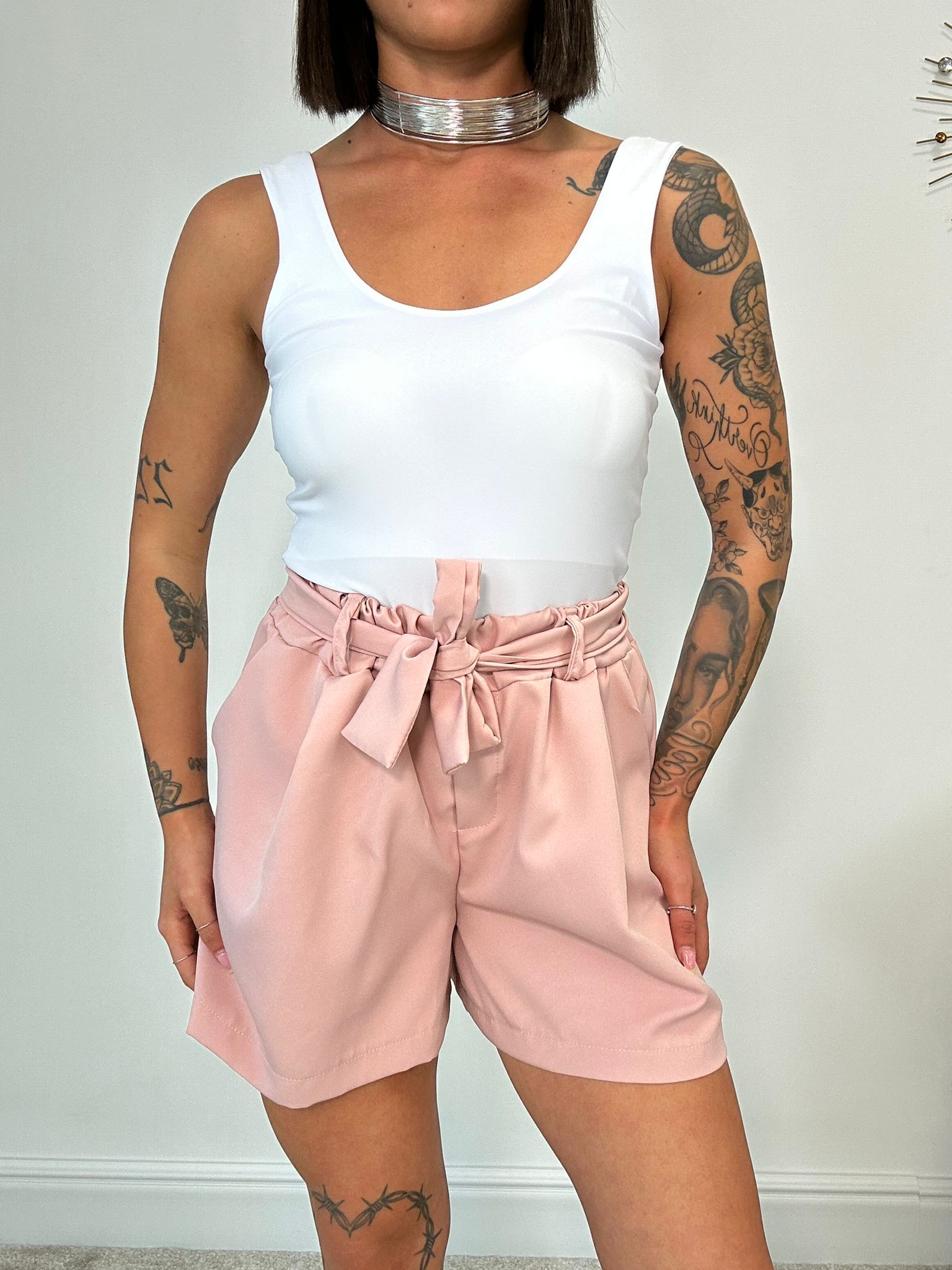 Pantaloncino con fiocco - Rosa